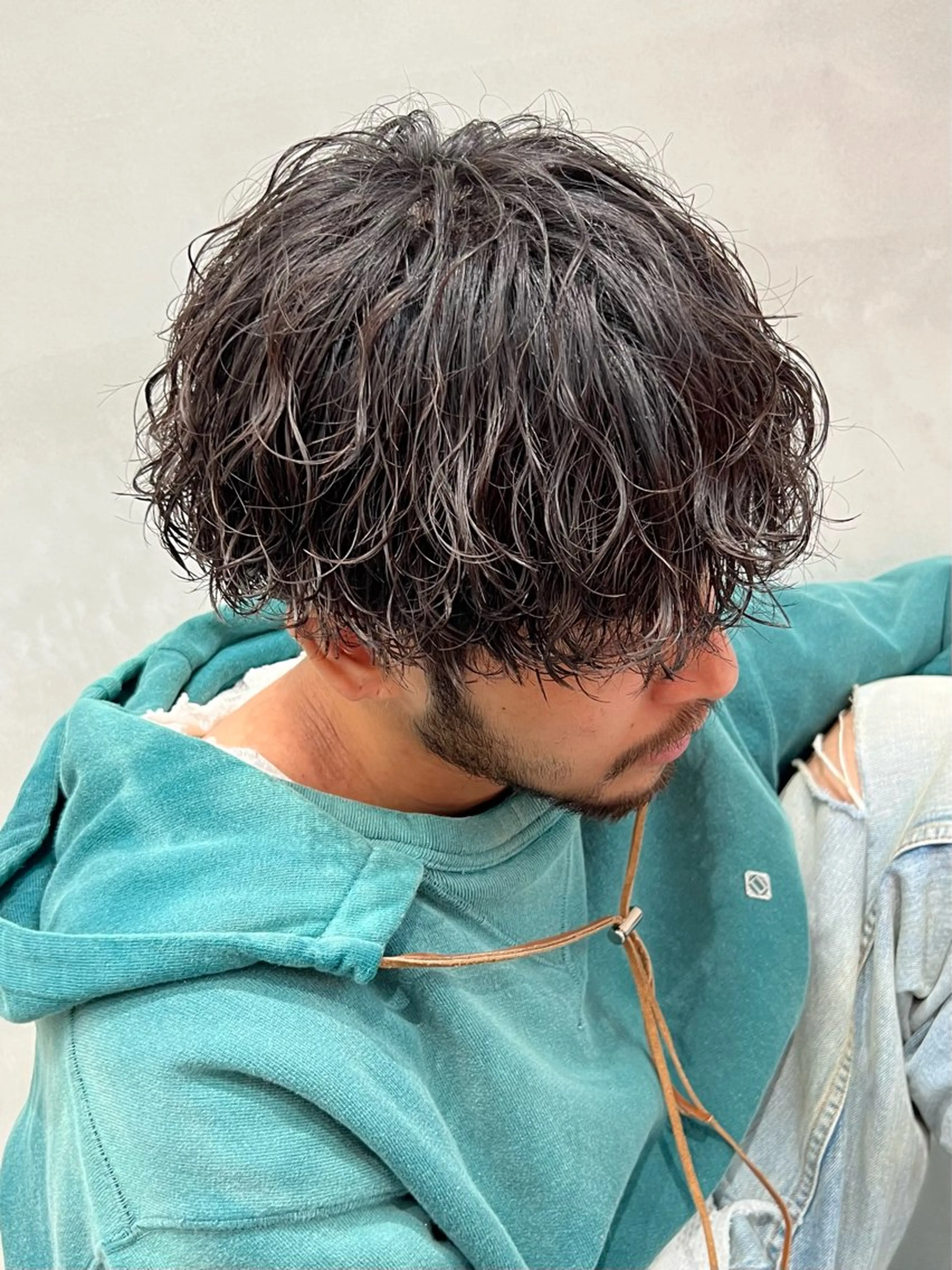 ショート パーマ メンズ メンズパーマ 波巻きパーマ カット パーマ メンズ特化型美容師 sakuraのヘアスタイル