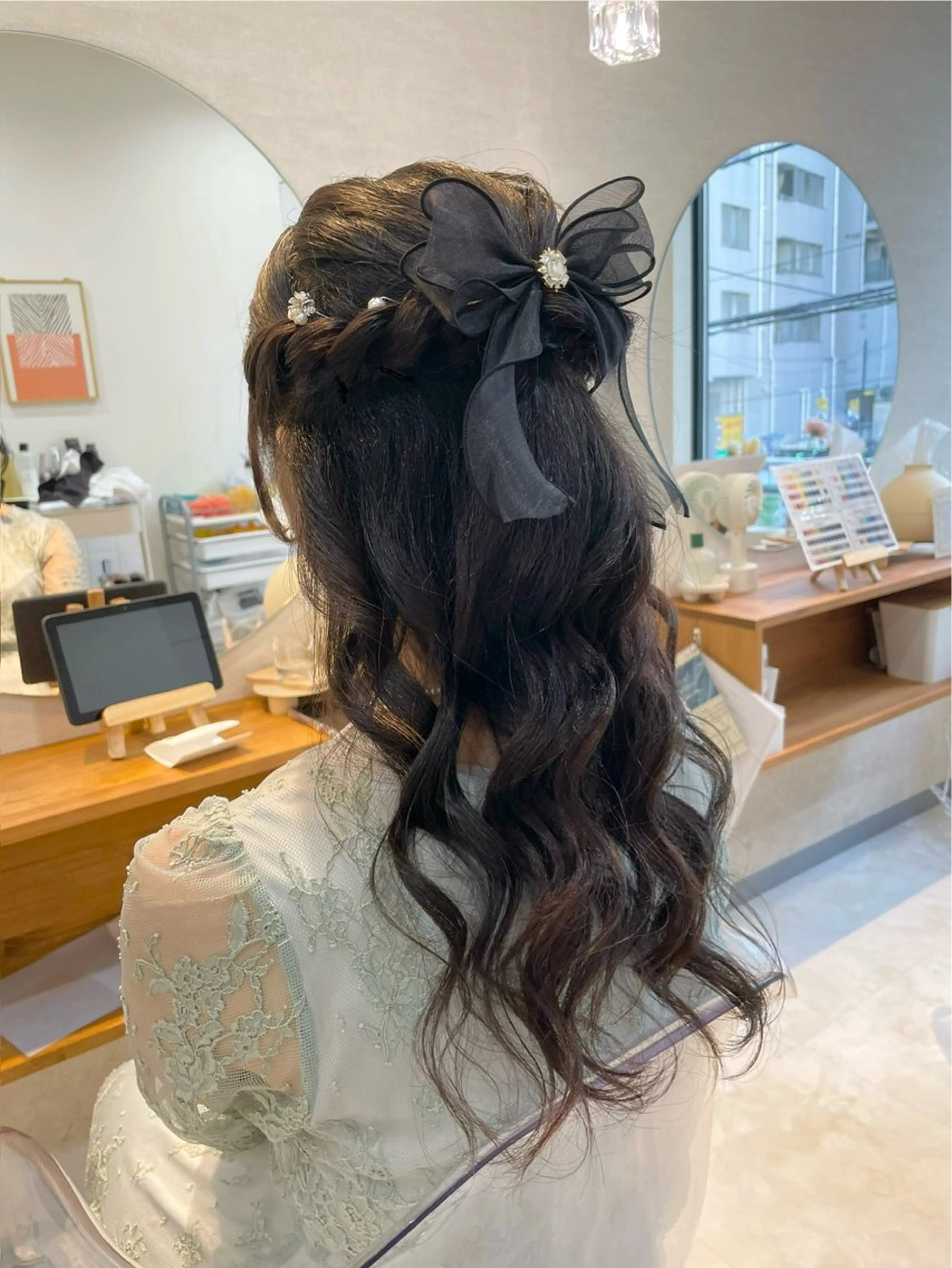 ロング ヘアセット お呼ばれヘア/セット /ヘアアレンジ/れいのヘアスタイル