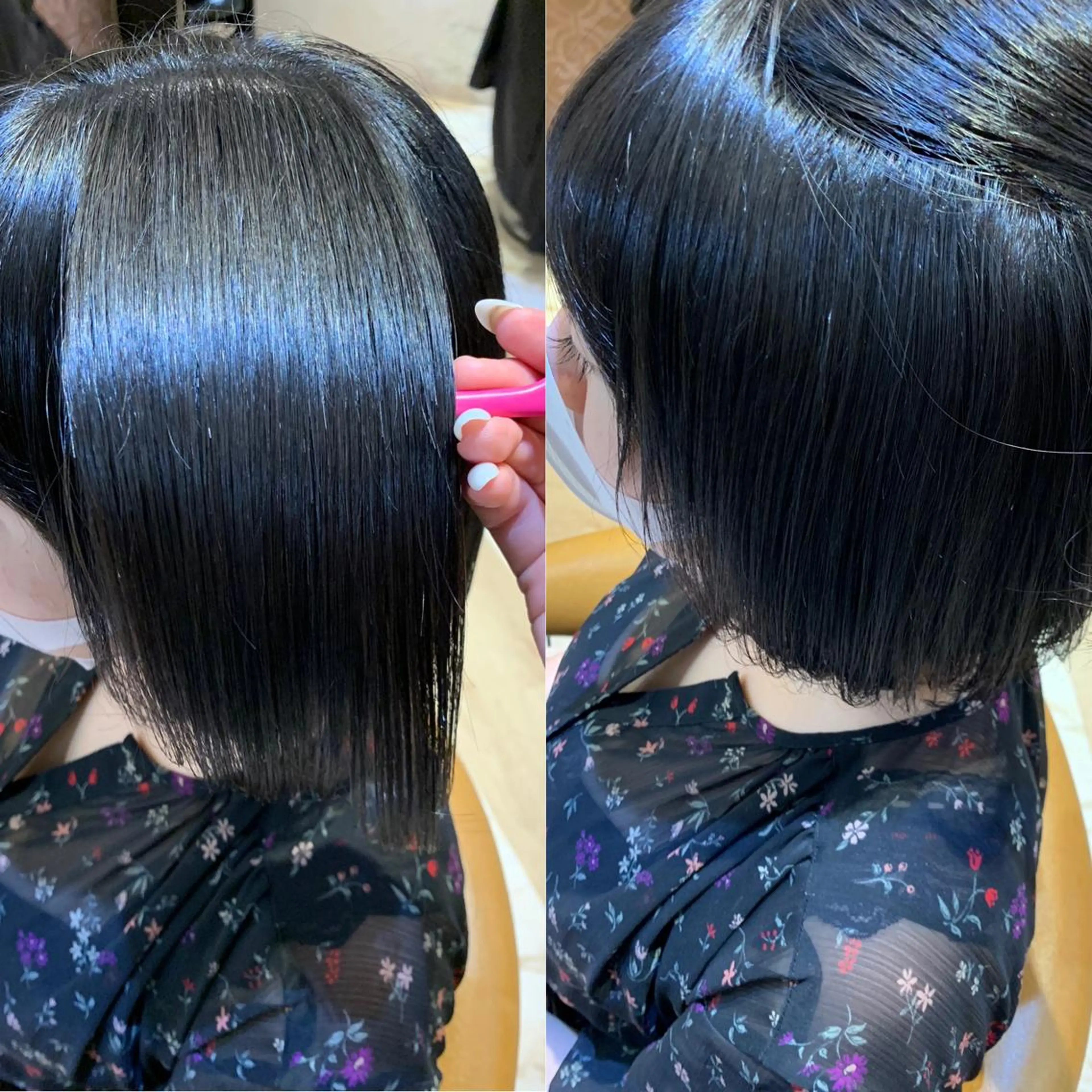 ミディアム ヘアカラー トリートメント 韓国ヘア/髪質改善 /Harunaのヘアスタイル