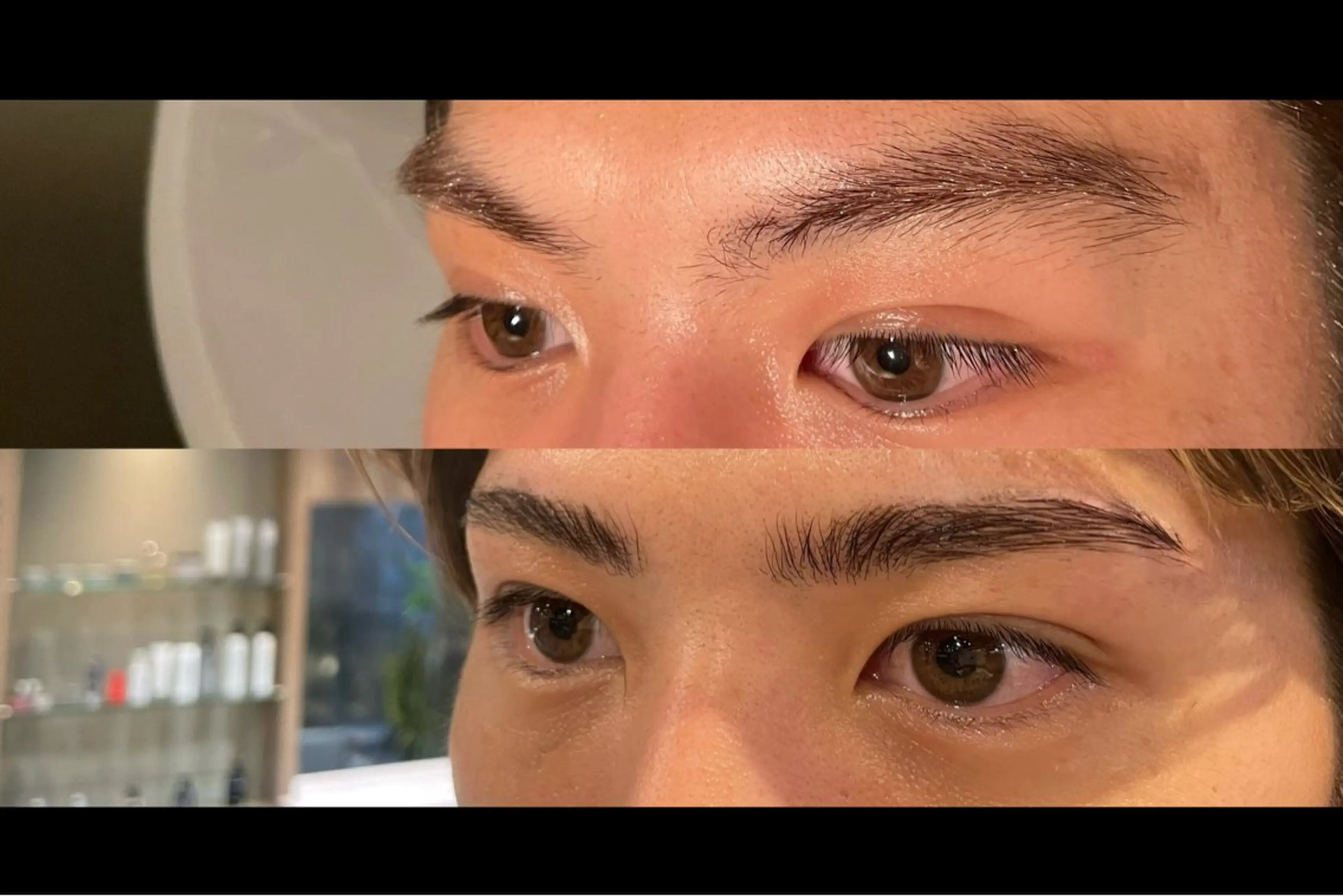 ハリウッドアイブロウ　　　　　　　　　　　　　　　　　　眉カット+眉毛ワックス +眉毛permの写真