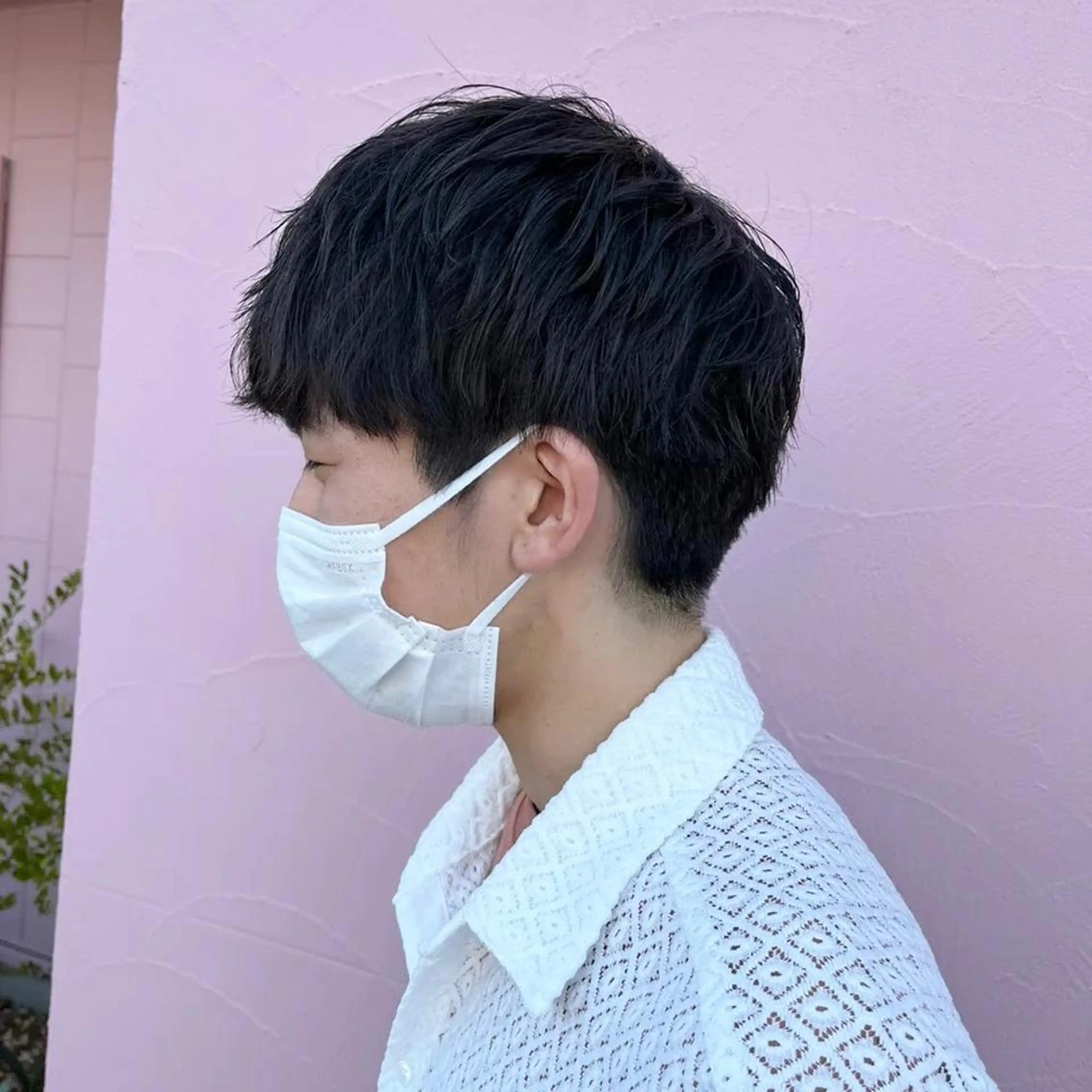 ショート パーマ メンズ メンズパーマ カット パーマ フルールドソレイユ所属・♡ナナコ♡ レイヤー/艶髪のヘアスタイル