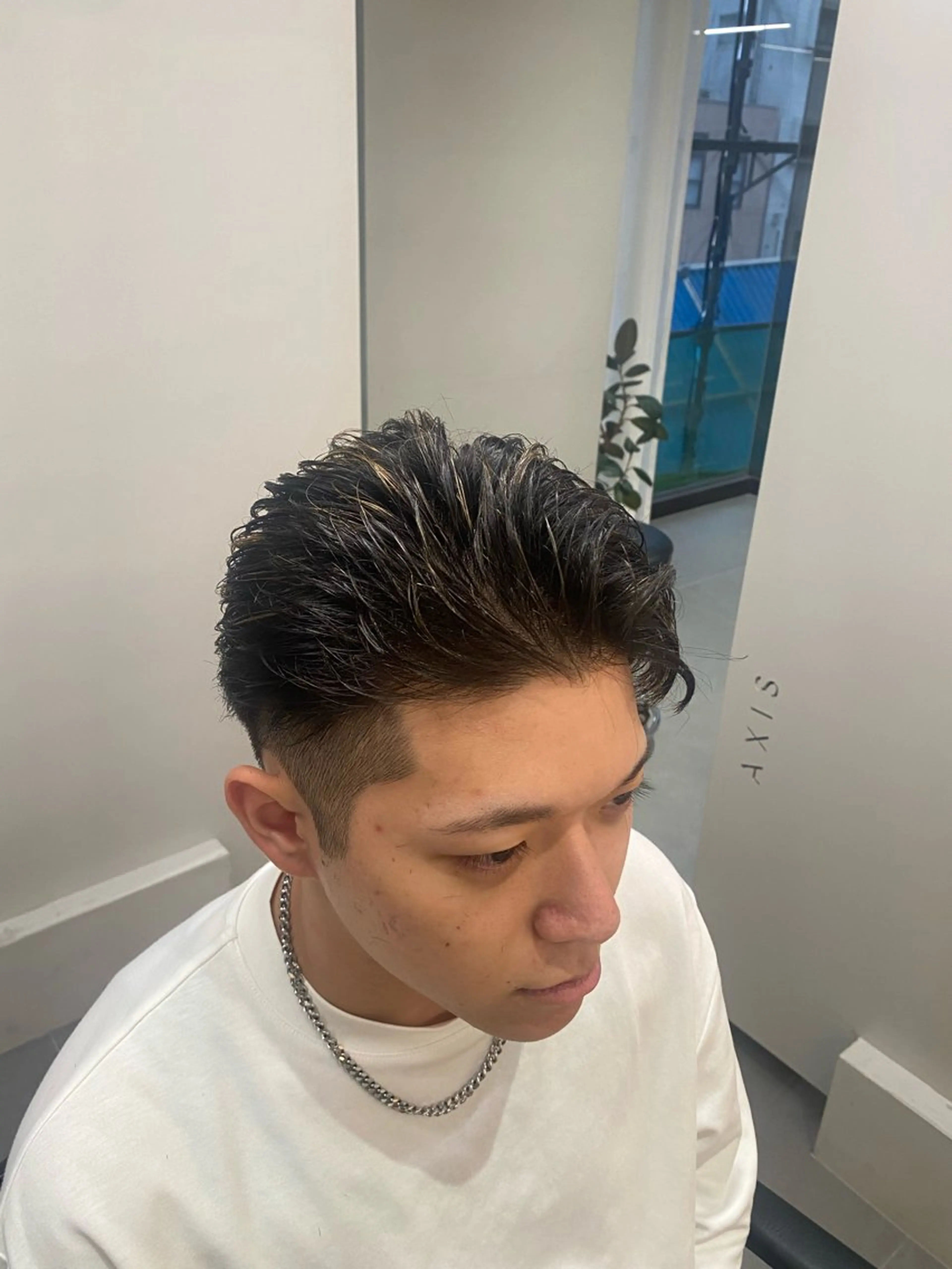 メンズ メンズベリーショート カット 立川メンズパーマ職人 小泉文人のヘアスタイル