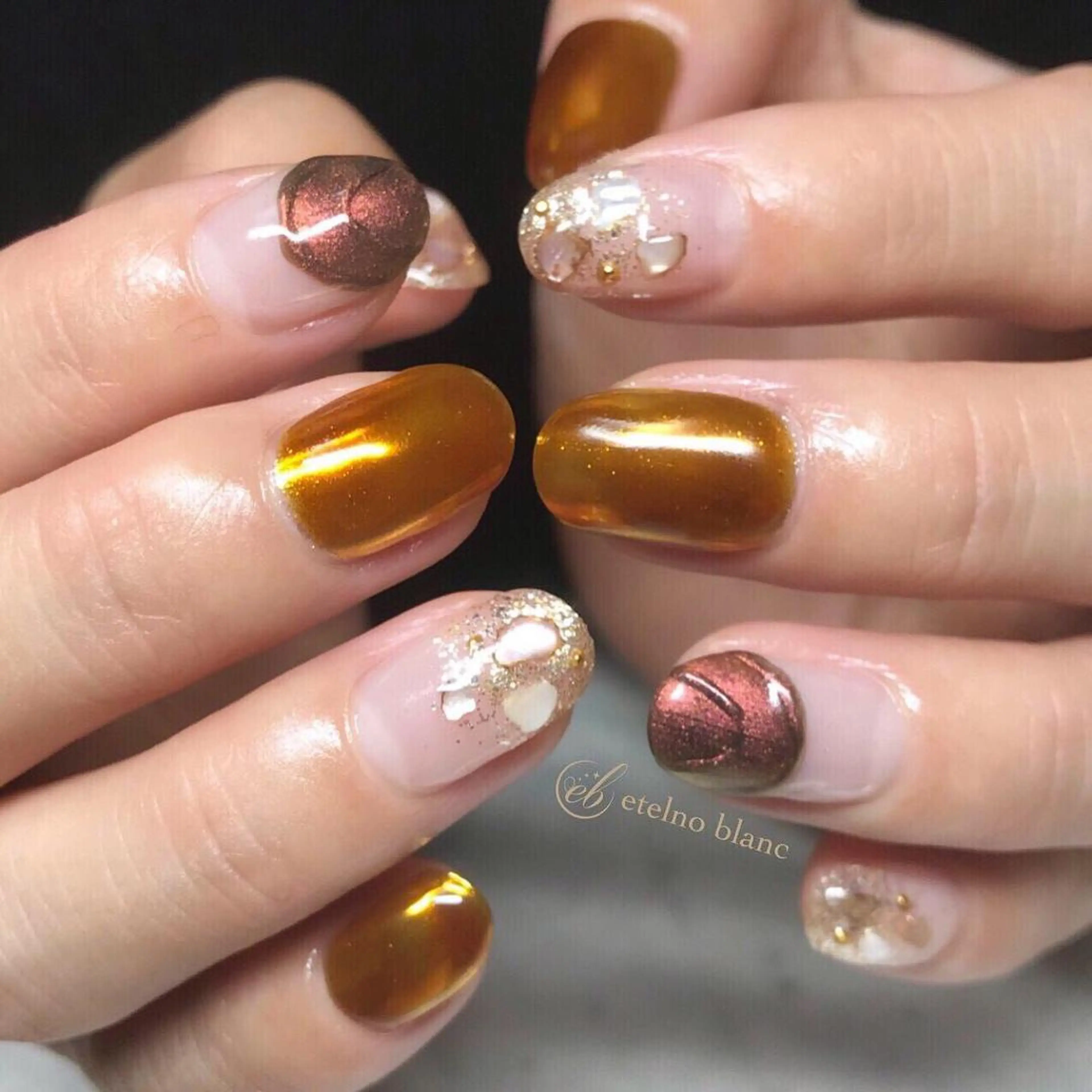ネイル etelno blanc中目黒のネイルデザイン