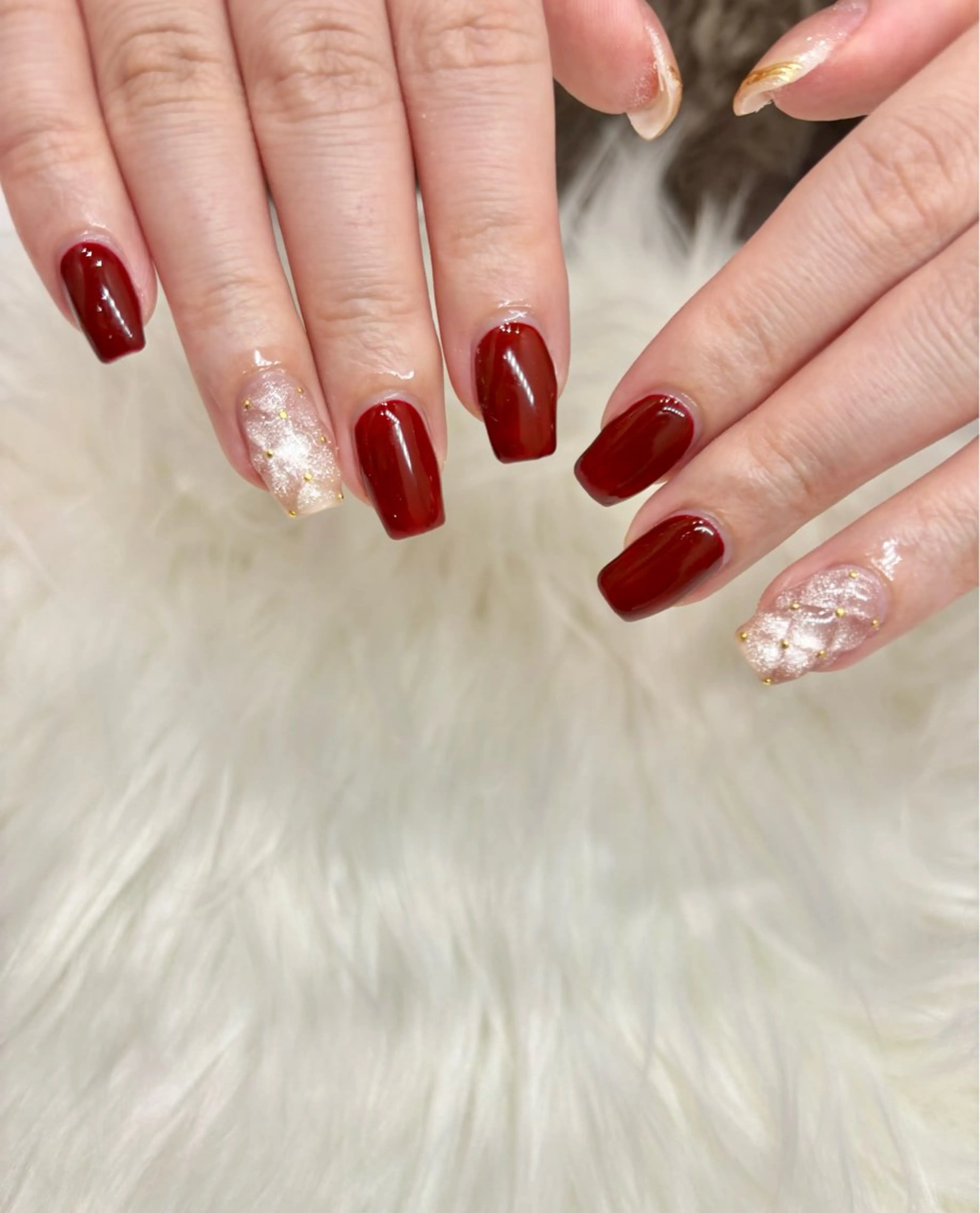 ネイル アートネイル フレンチネイル キラキラネイル 韓国ネイル マグネットネイル Angie Nail所属・Angie Nail CHIYURIのネイルデザイン