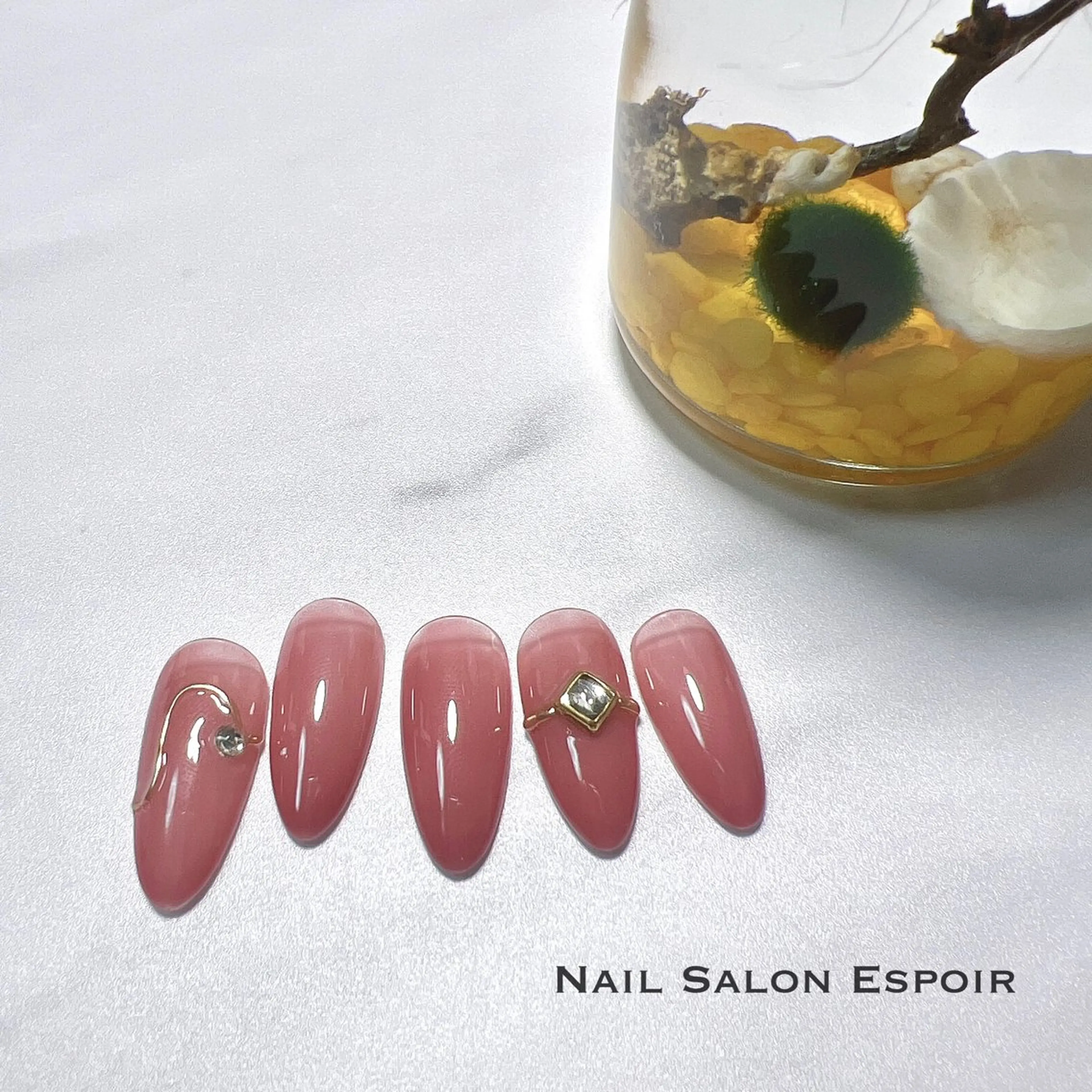 ネイル シンプルネイル ハンドネイル Nail Salon Espoir所属・上條 優希のネイルデザイン