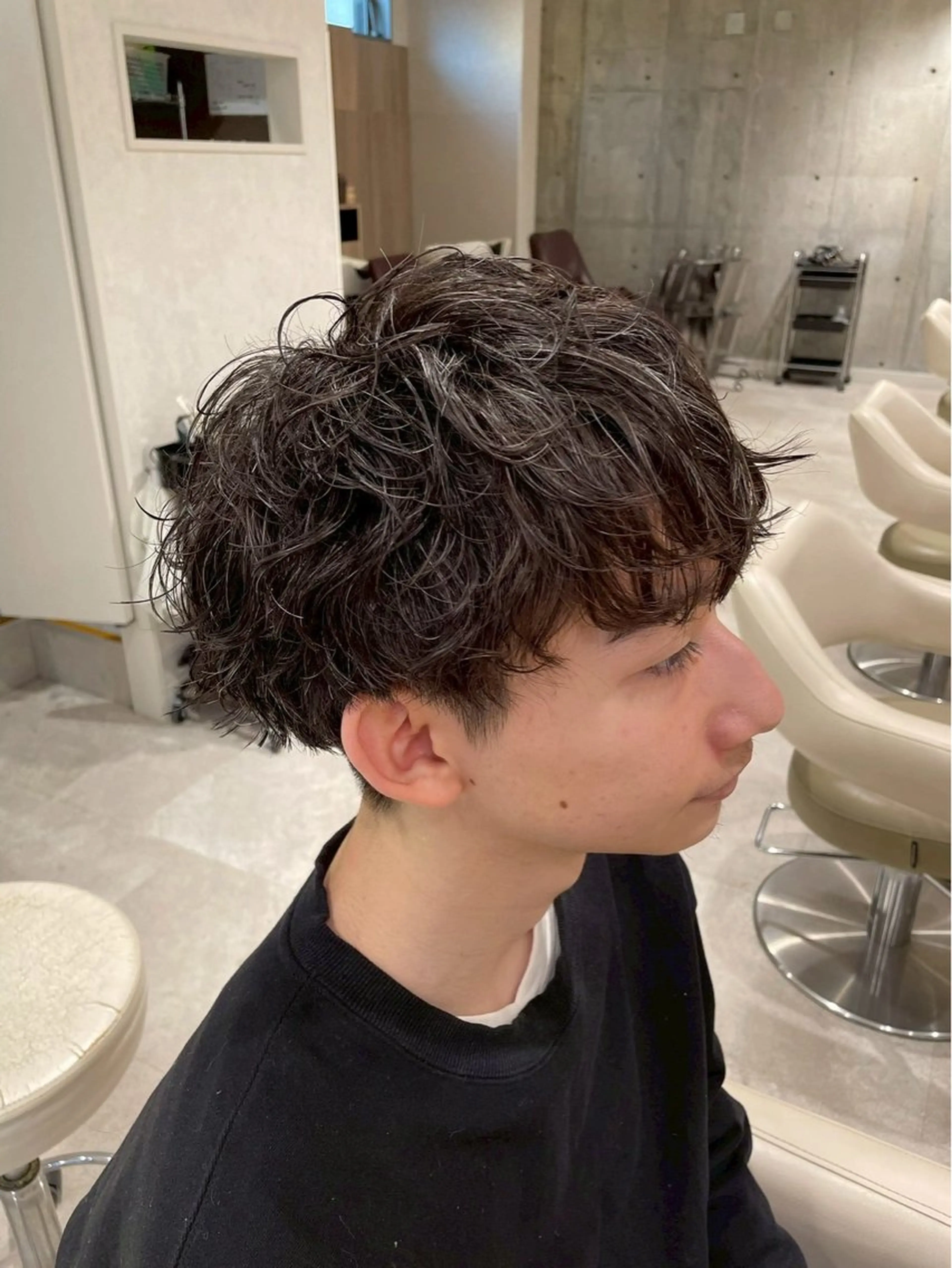 🟥エリア支持率TOP🟥🔥メンズ人気No.1🔥✂️カット➕パーマ✂️（波巻き、ツイスパ、フェザーパーマなど）👌の写真