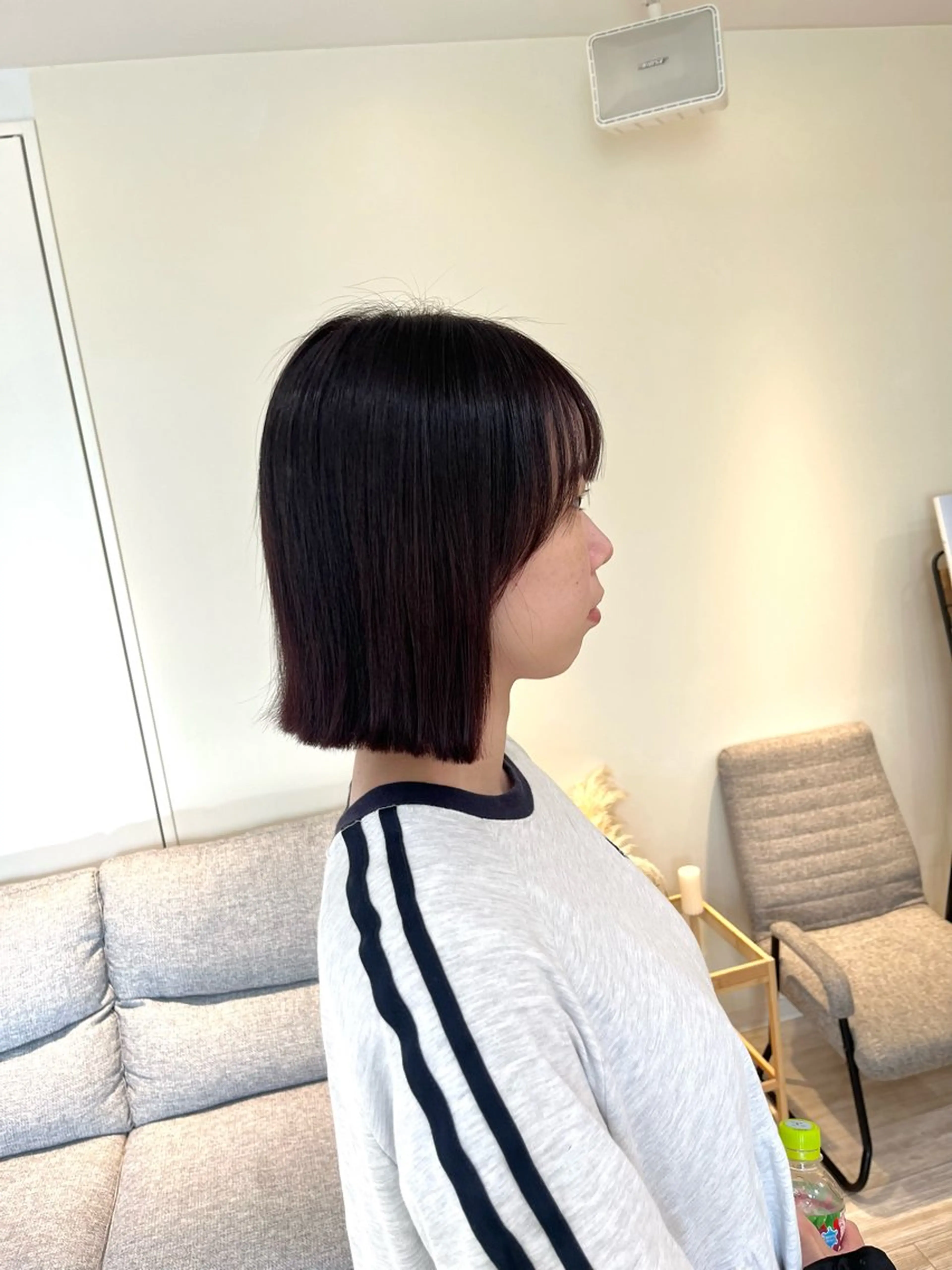 ミディアム カラー パーマ ヘアカラー 縮毛矯正 つぼみ/パーマ ／レイヤー／ボブのヘアスタイル
