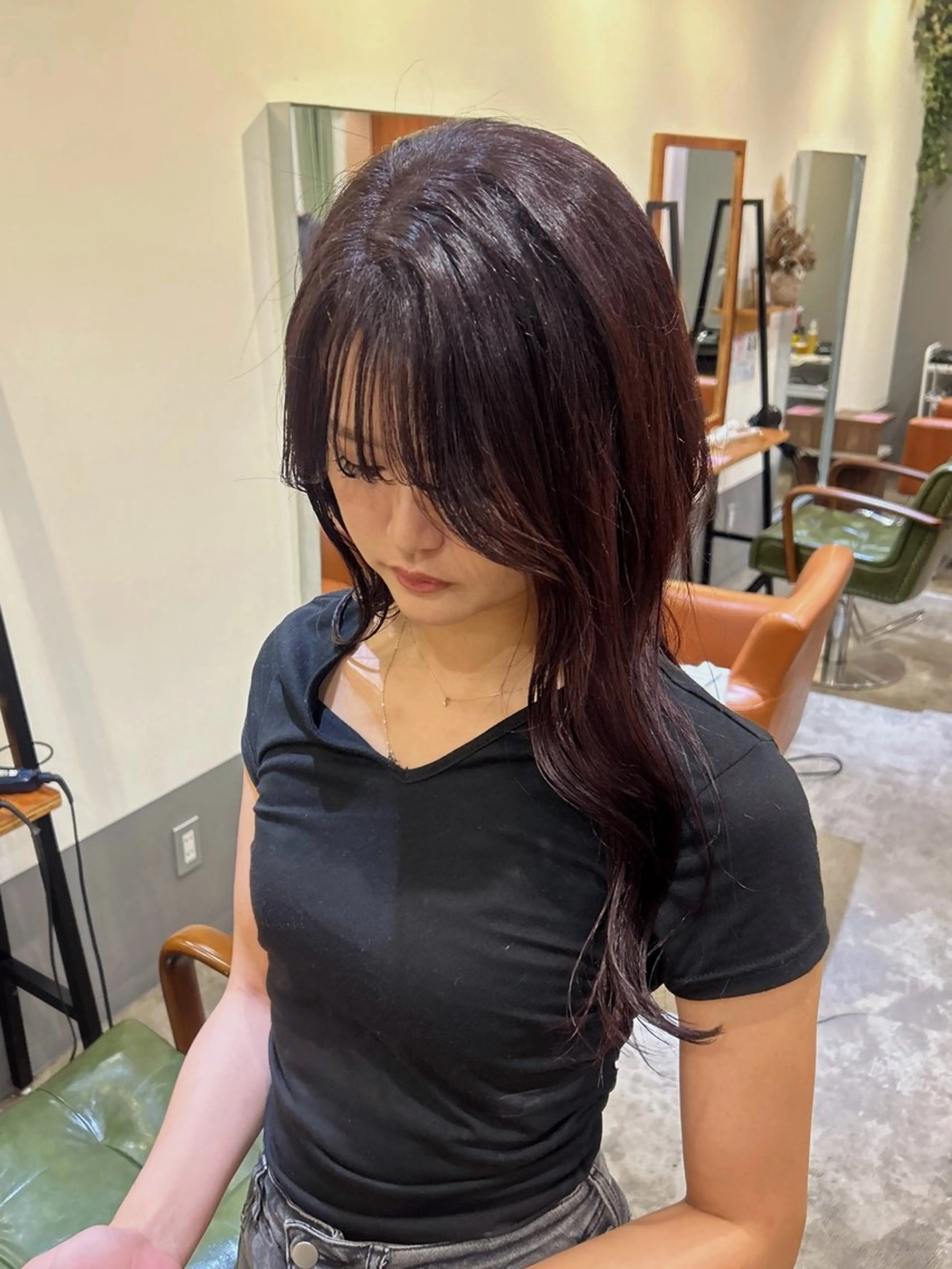ロング カット ヘアカラー HashTAG miyuのヘアスタイル