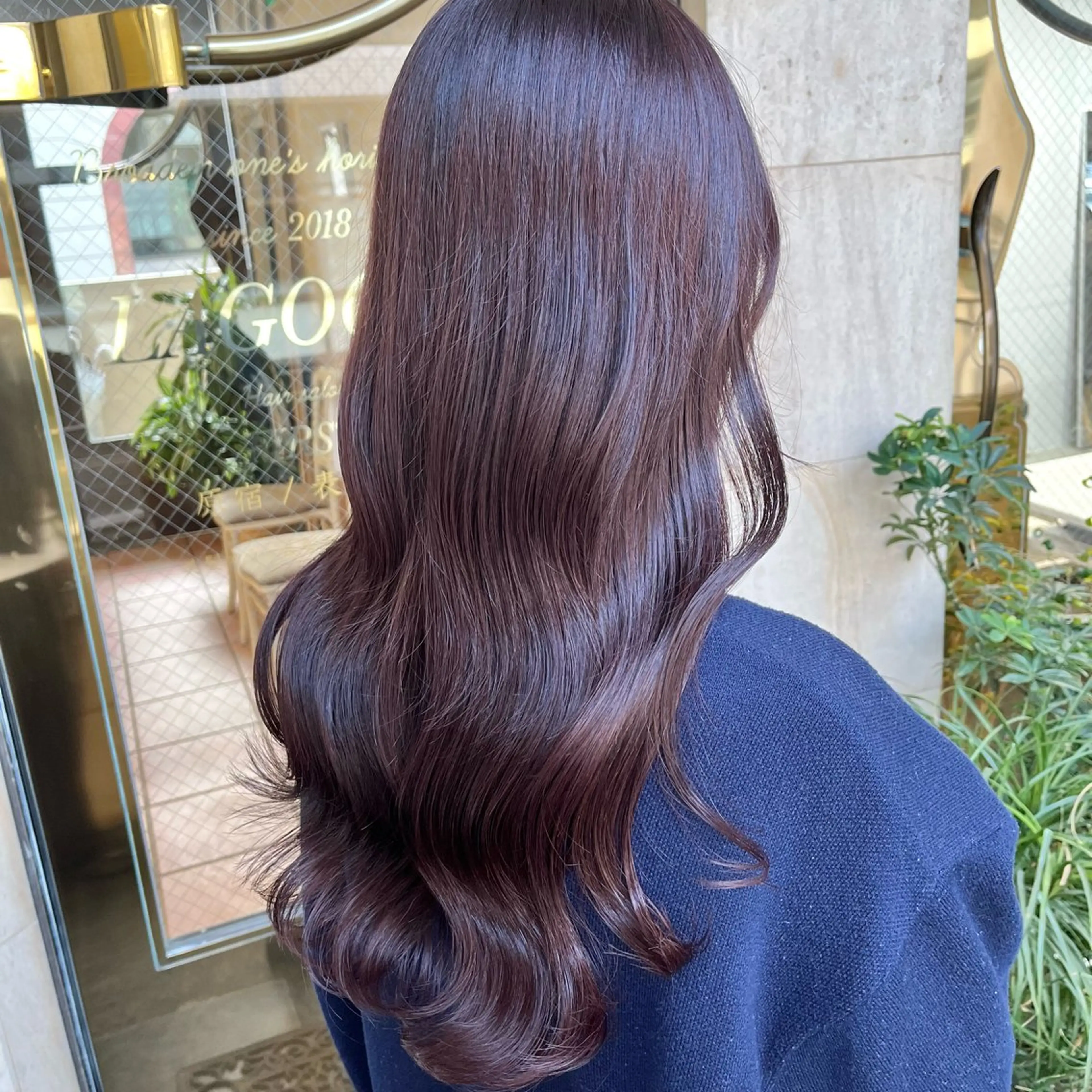 ロング カラー ブリーチ ダブルカラー ラベンダーカラー ブリーチなしカラー カット ヘアカラー トリートメント ブリーチなし✨艶髪 カラー𓃲YAGIのヘアスタイル