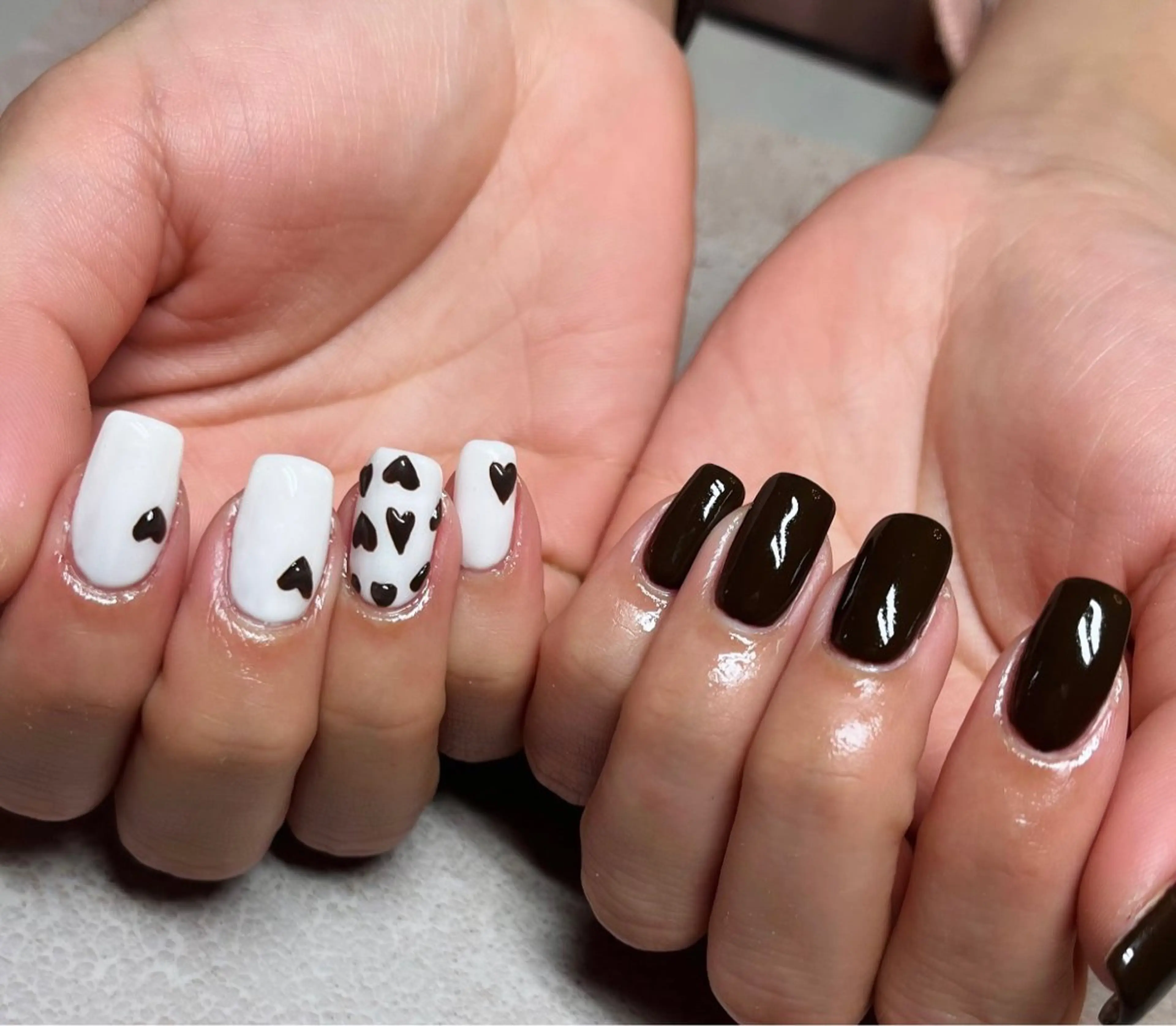 ネイル バレンタイン ハンドネイル HazeGrass NAILのネイルデザイン