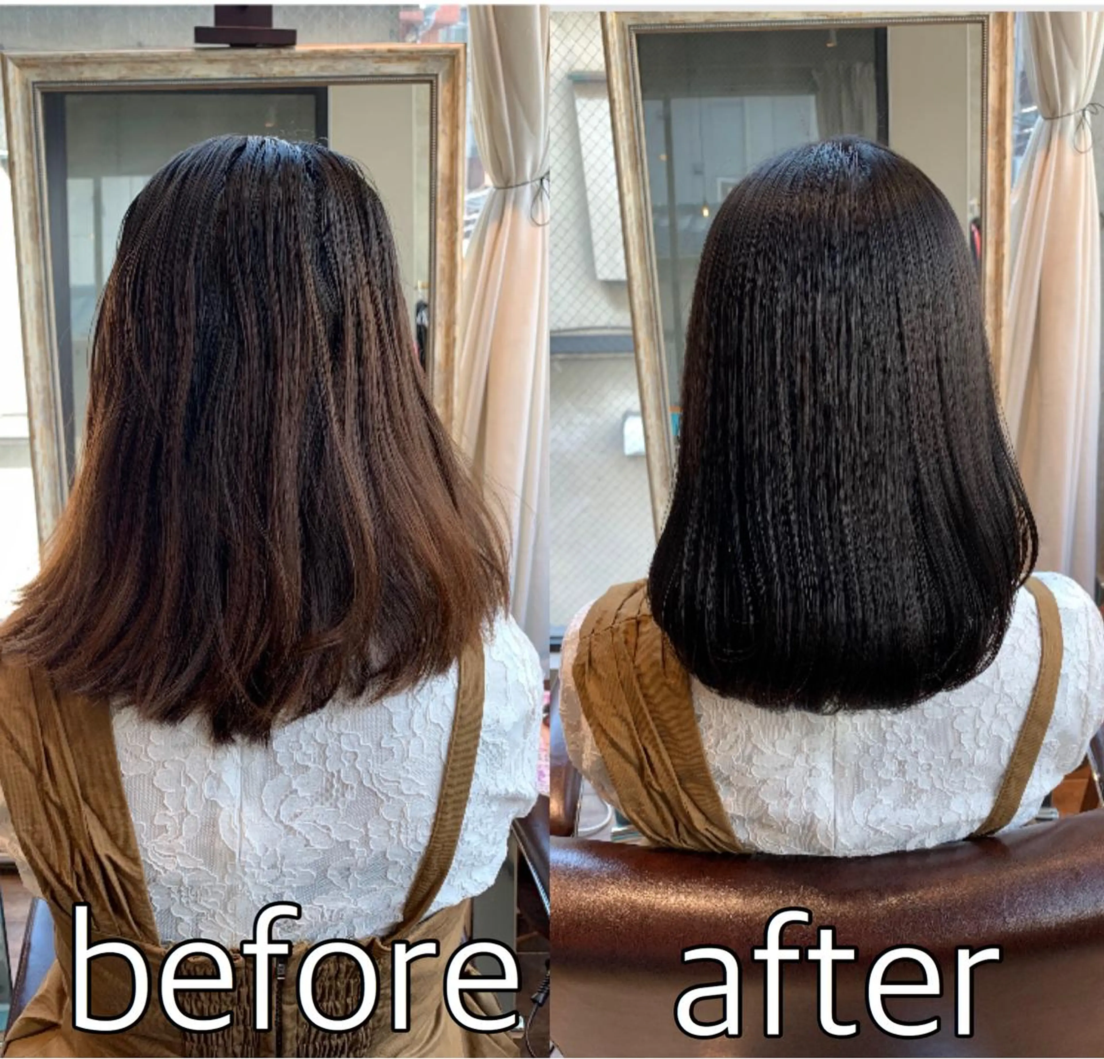 ミディアム 縮毛矯正 ＊くせ毛に特化＊ 【yun】のヘアスタイル