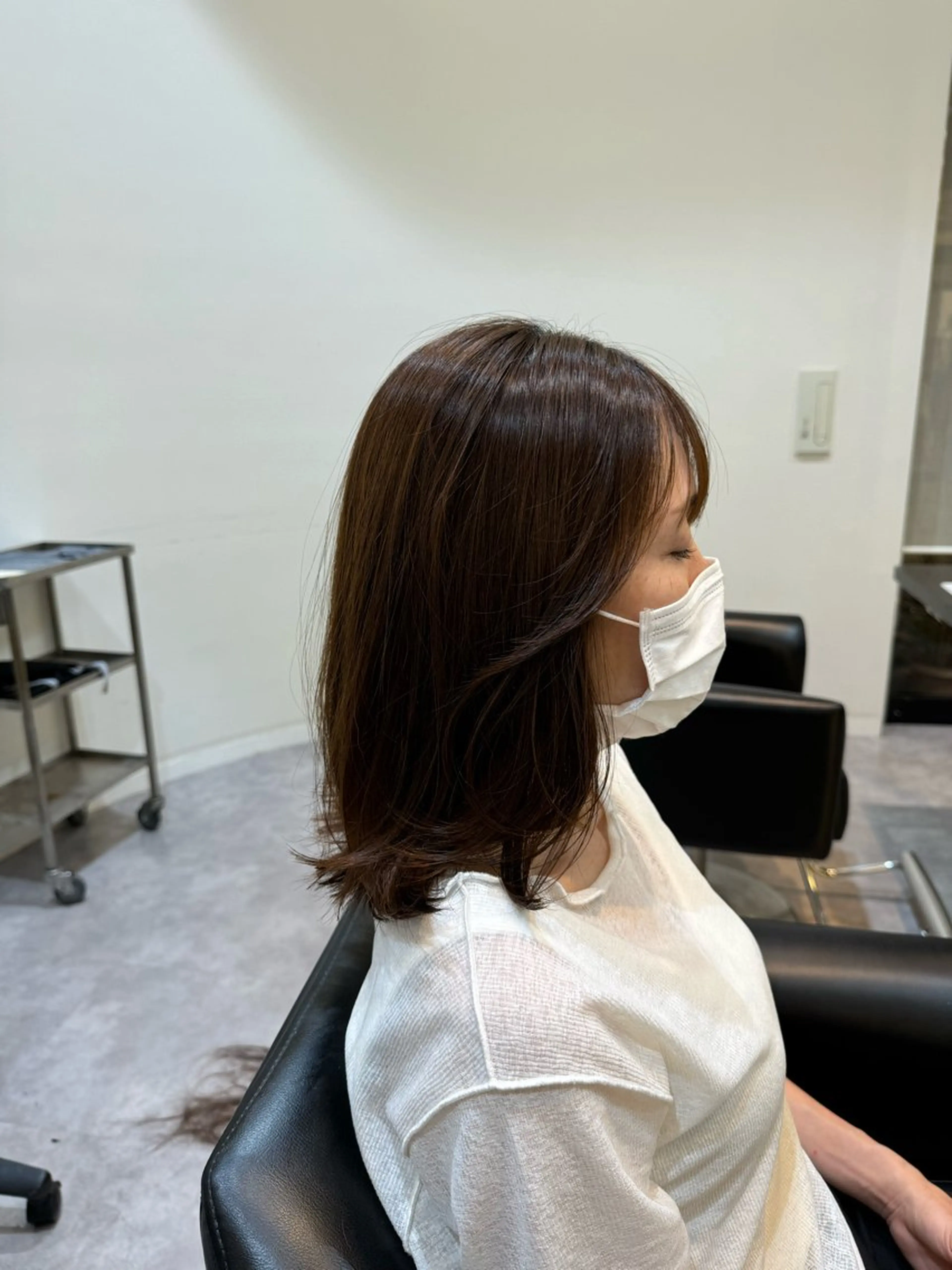 ミディアム 明井 准弥のヘアスタイル