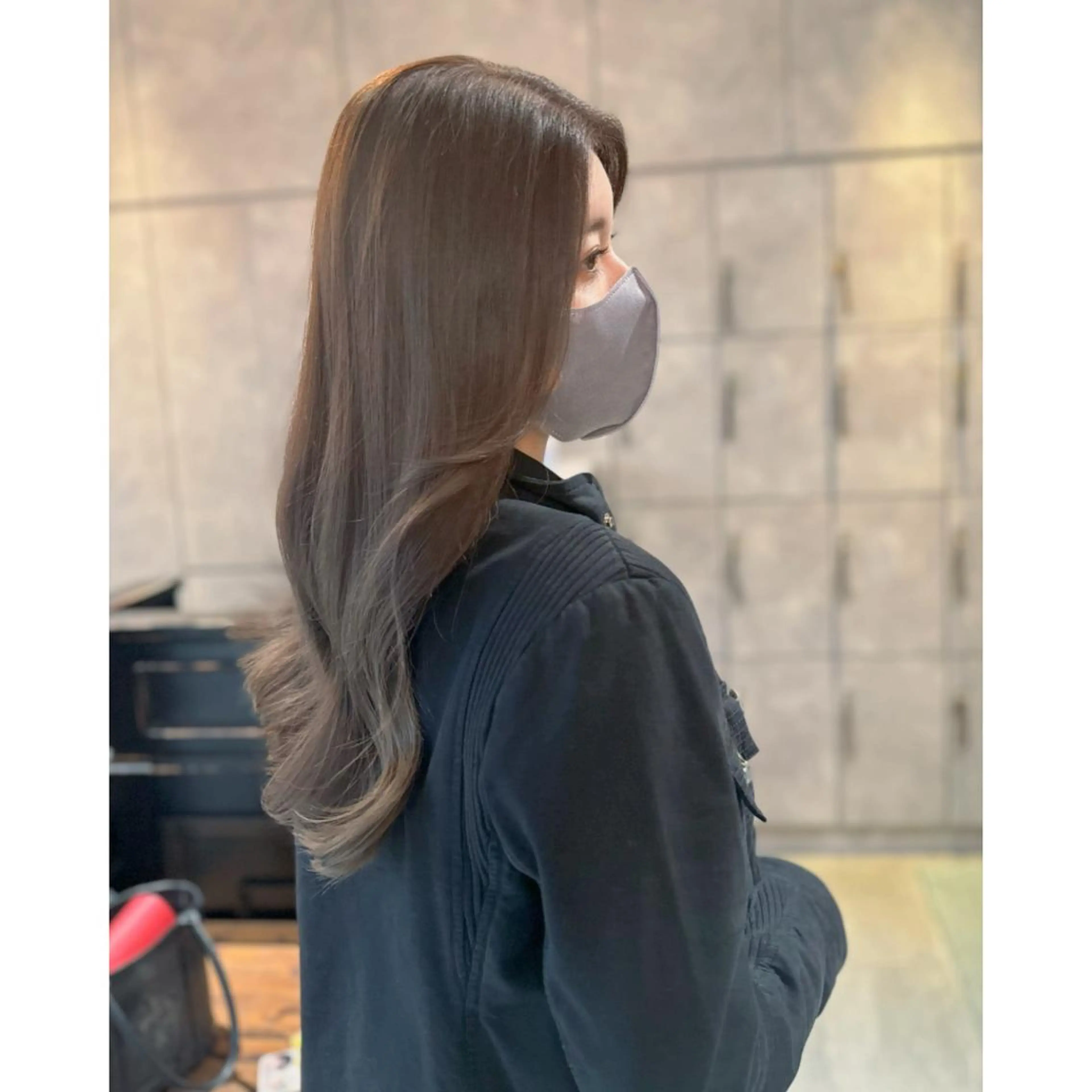ロング カラー パーマ ヘアアレンジ メンズ キッズ 子どものヘアアレンジ ベージュカラー グレージュ イルミナカラー トリートメント BRAIDS💎愛子 大人ハイライト💎のヘアスタイル