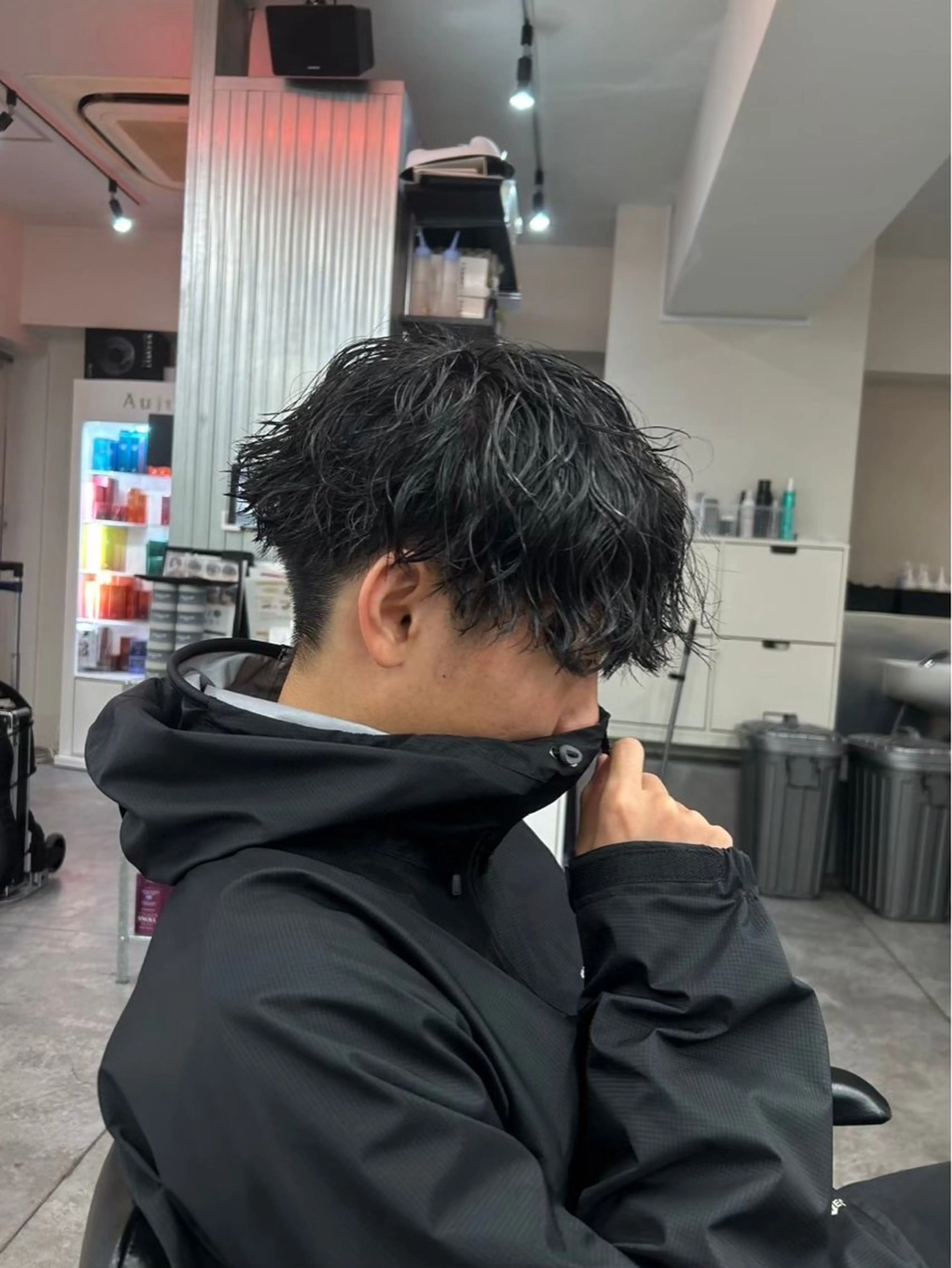 ショート パーマ メンズ カット パーマ ヘアセット メンズ/パーマ特化/ 町田/naokiのヘアスタイル
