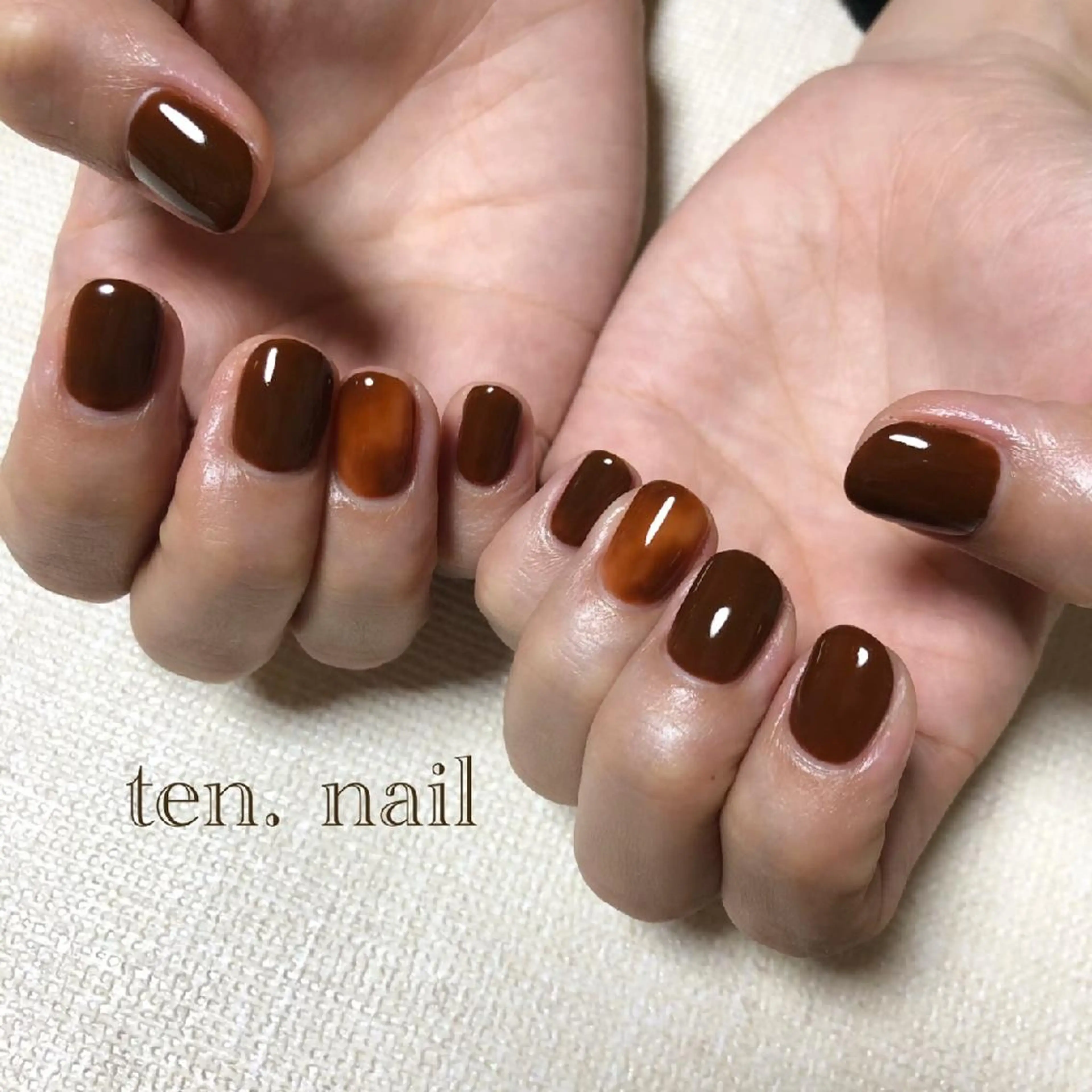 ネイル べっ甲ネイル ten.nail所属・ten. nailのネイルデザイン