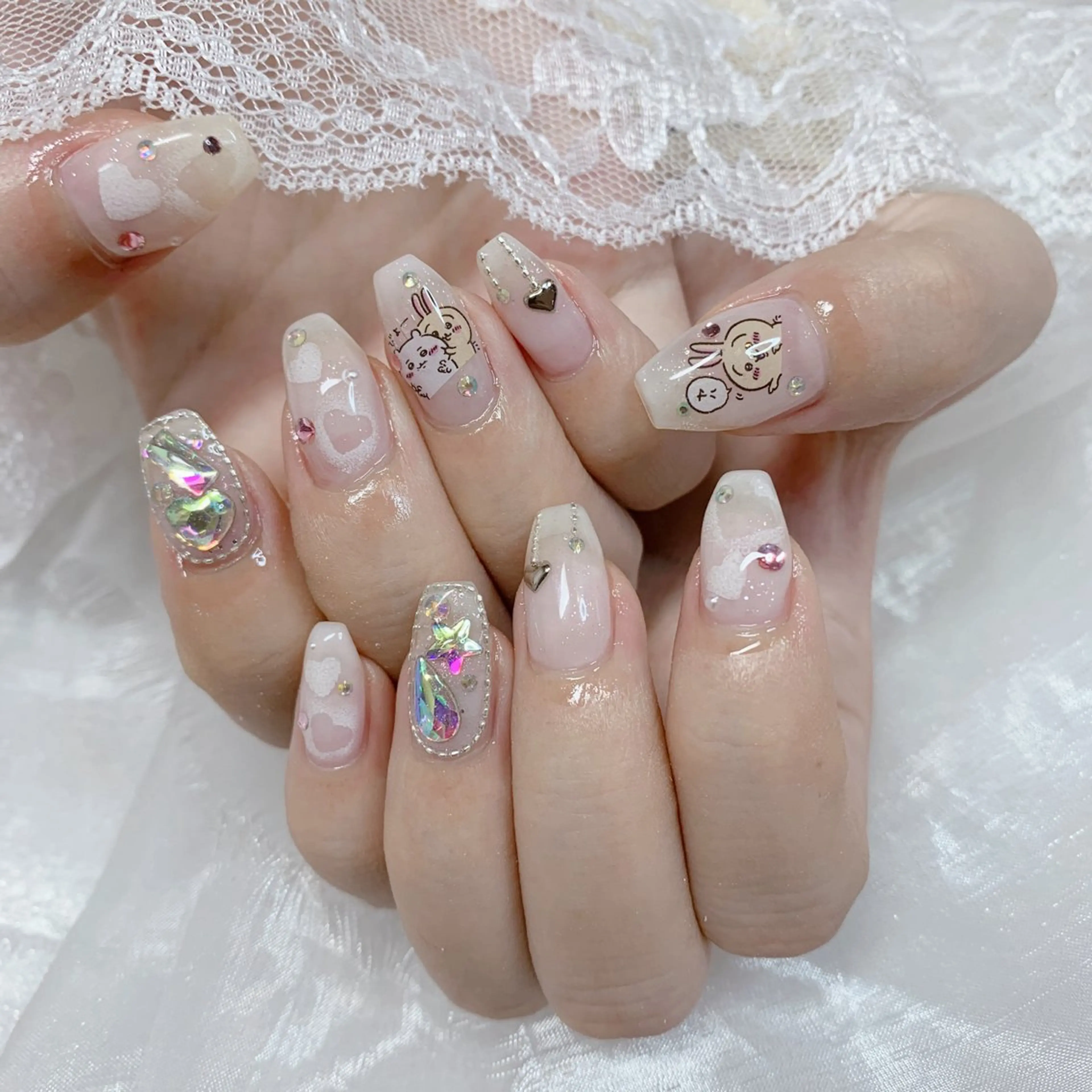 ネイル ハンドネイル La neige* yuki 🥯🍑のネイルデザイン
