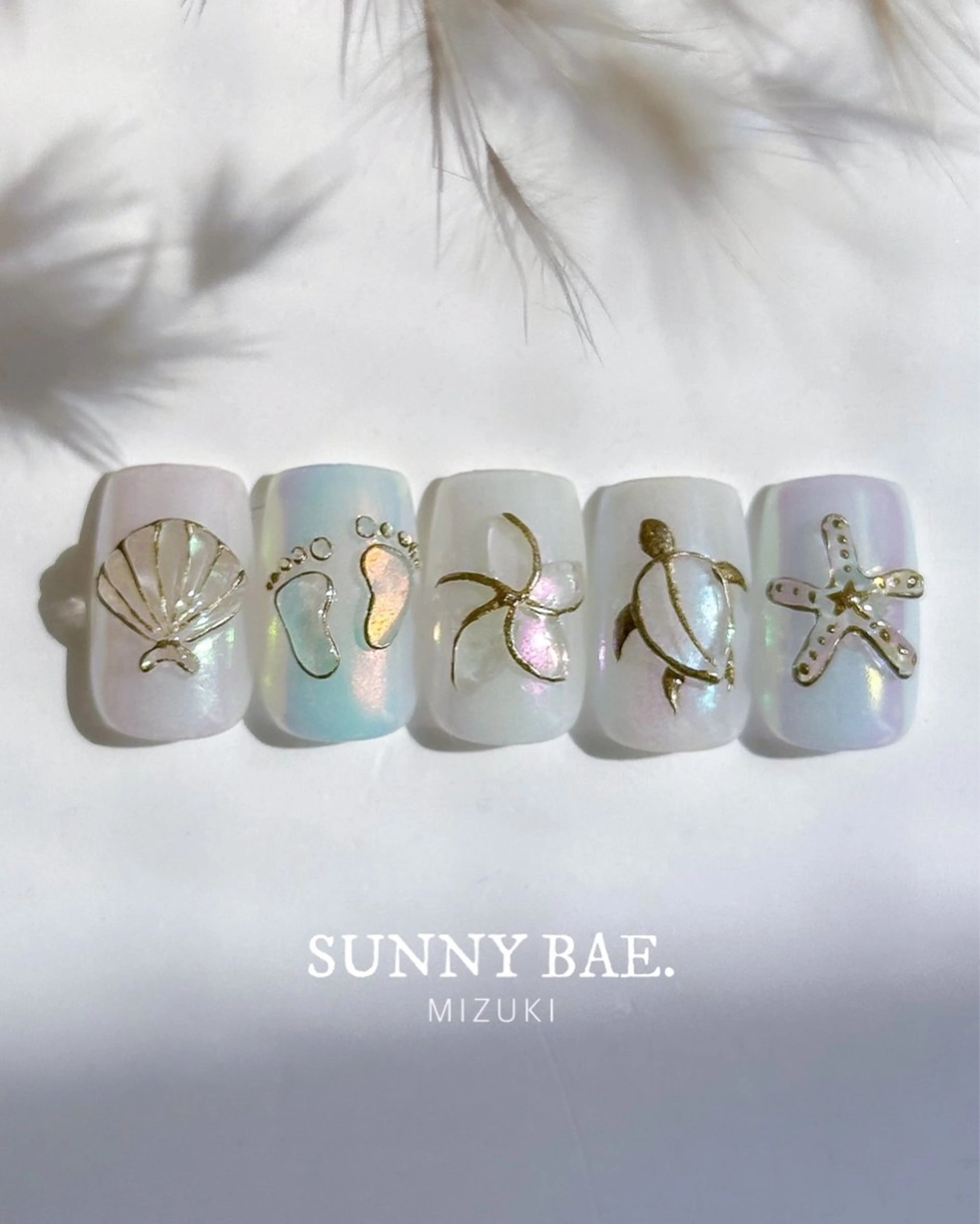 ネイル 夏ネイル ハンドネイル SUNNY BAE. 🌼MIZUKIのネイルデザイン