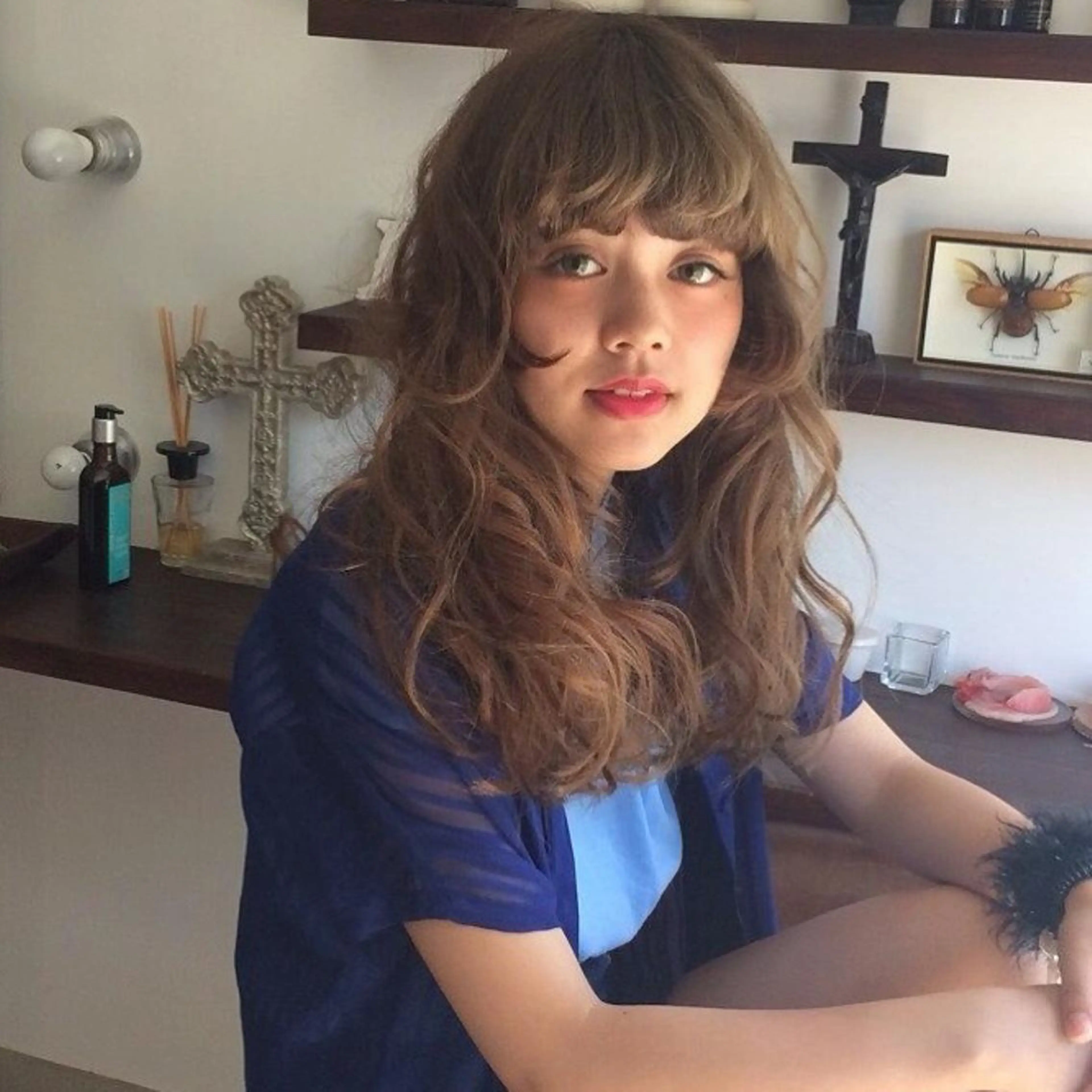 ロング カラー パーマ ベージュカラー ロング 🍃透明感/デザイン 店長MASARU🍃のヘアスタイル