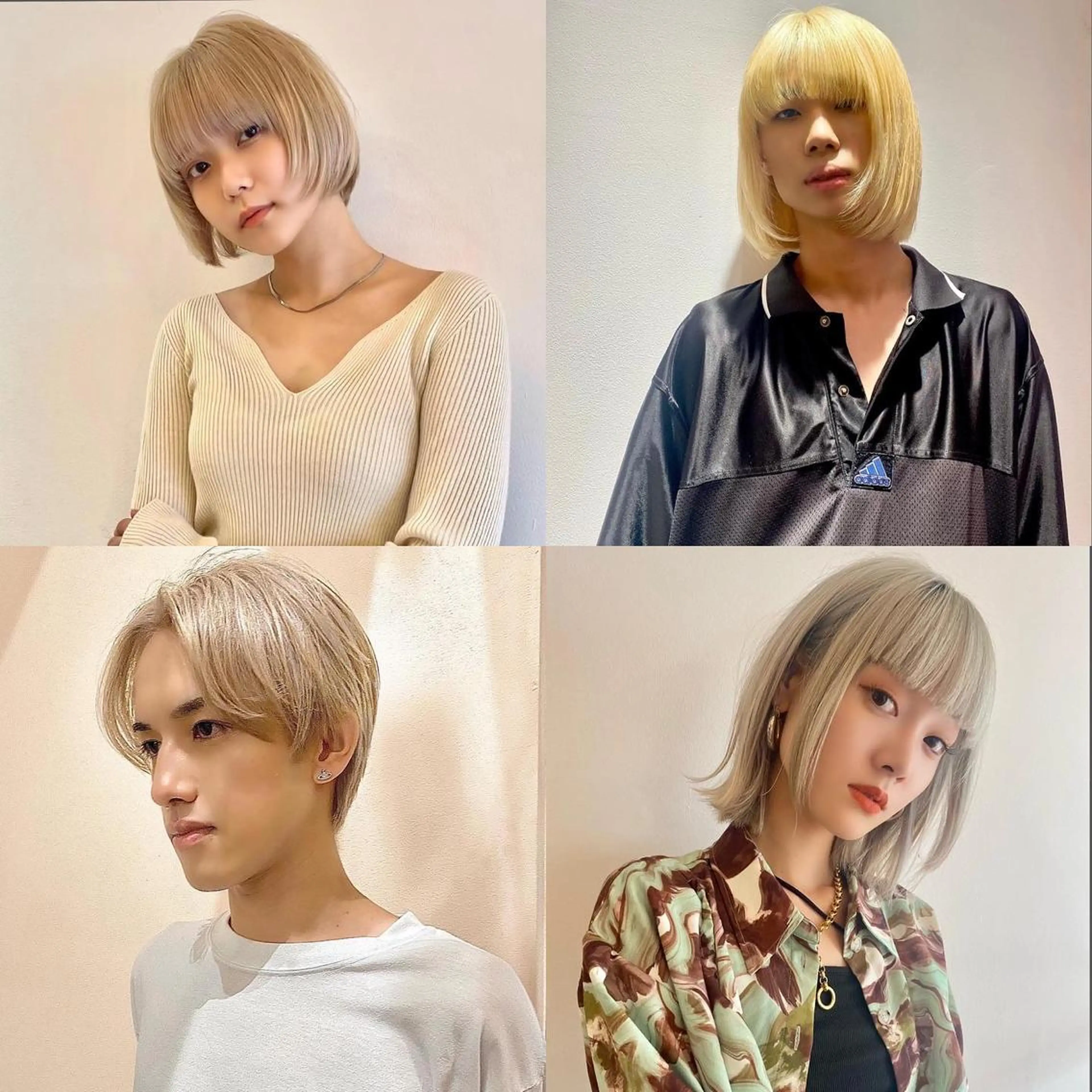 カラー ブロンド ヘアカラー ハイトーン/デザイン hirokiのヘアスタイル