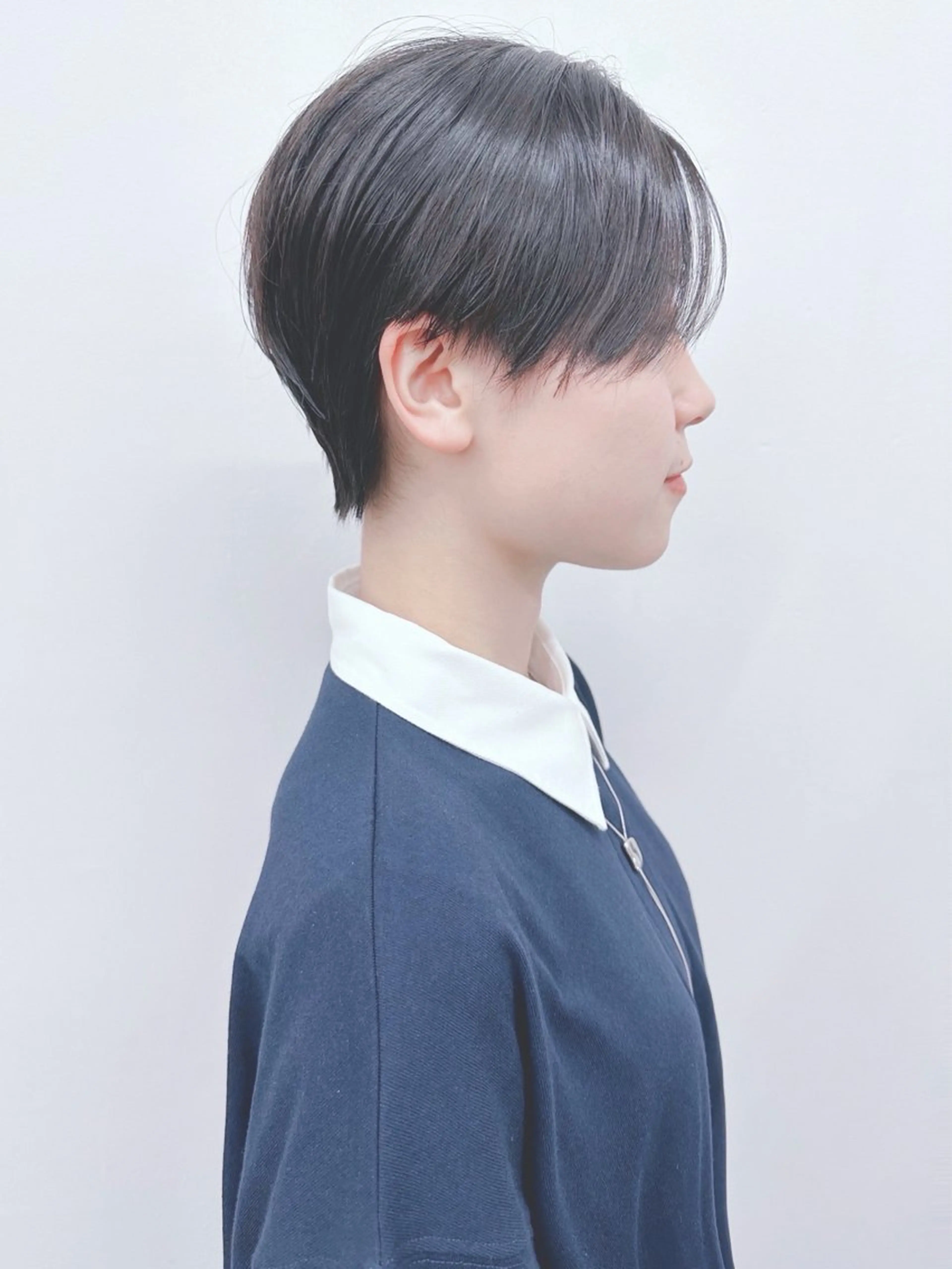 ショート とうい/パーマボブ/ くせ毛/丸みボブのヘアスタイル