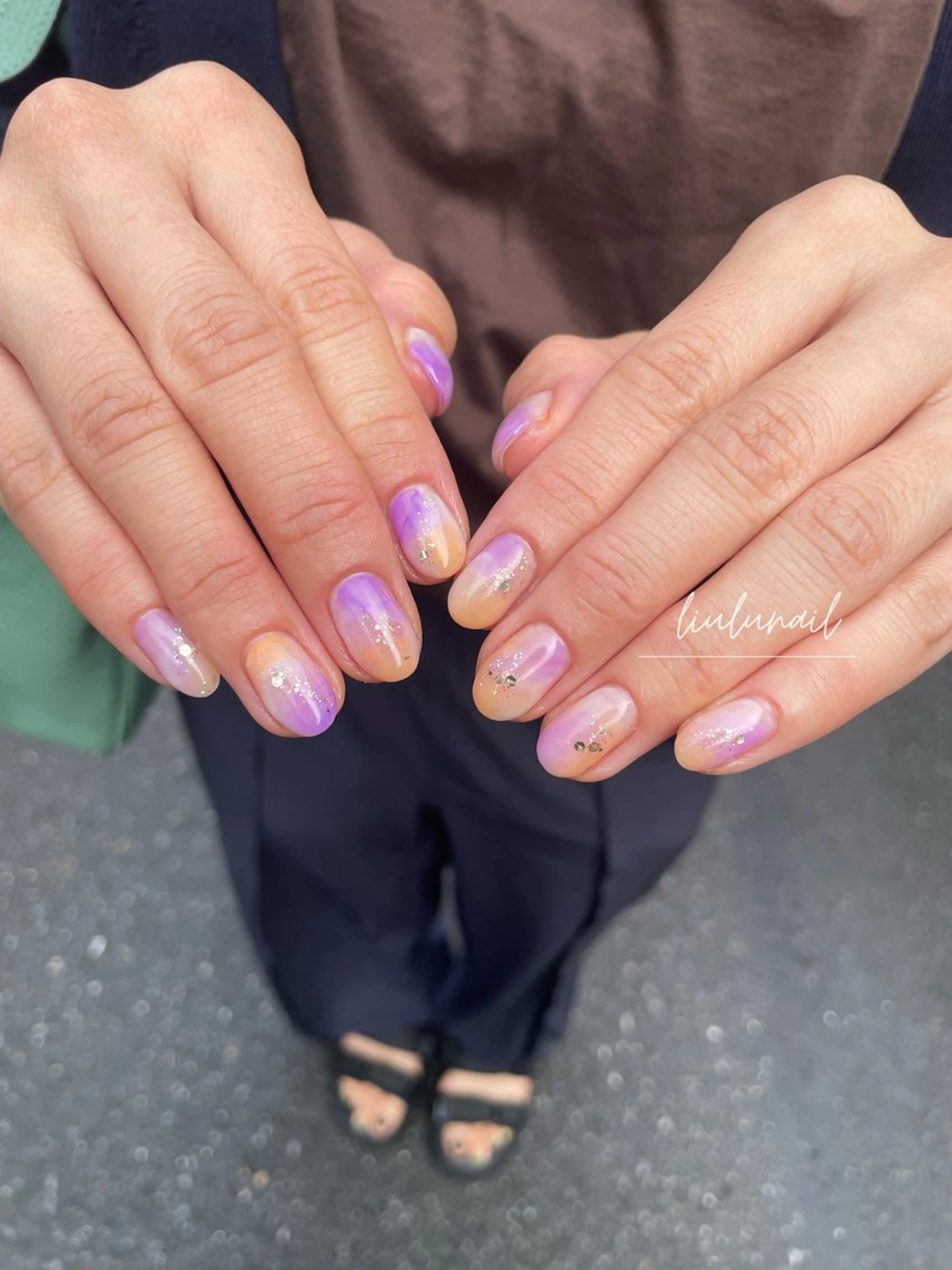 ネイル アートネイル ハロウィン 持ち込み ハンドネイル liulu nailのネイルデザイン