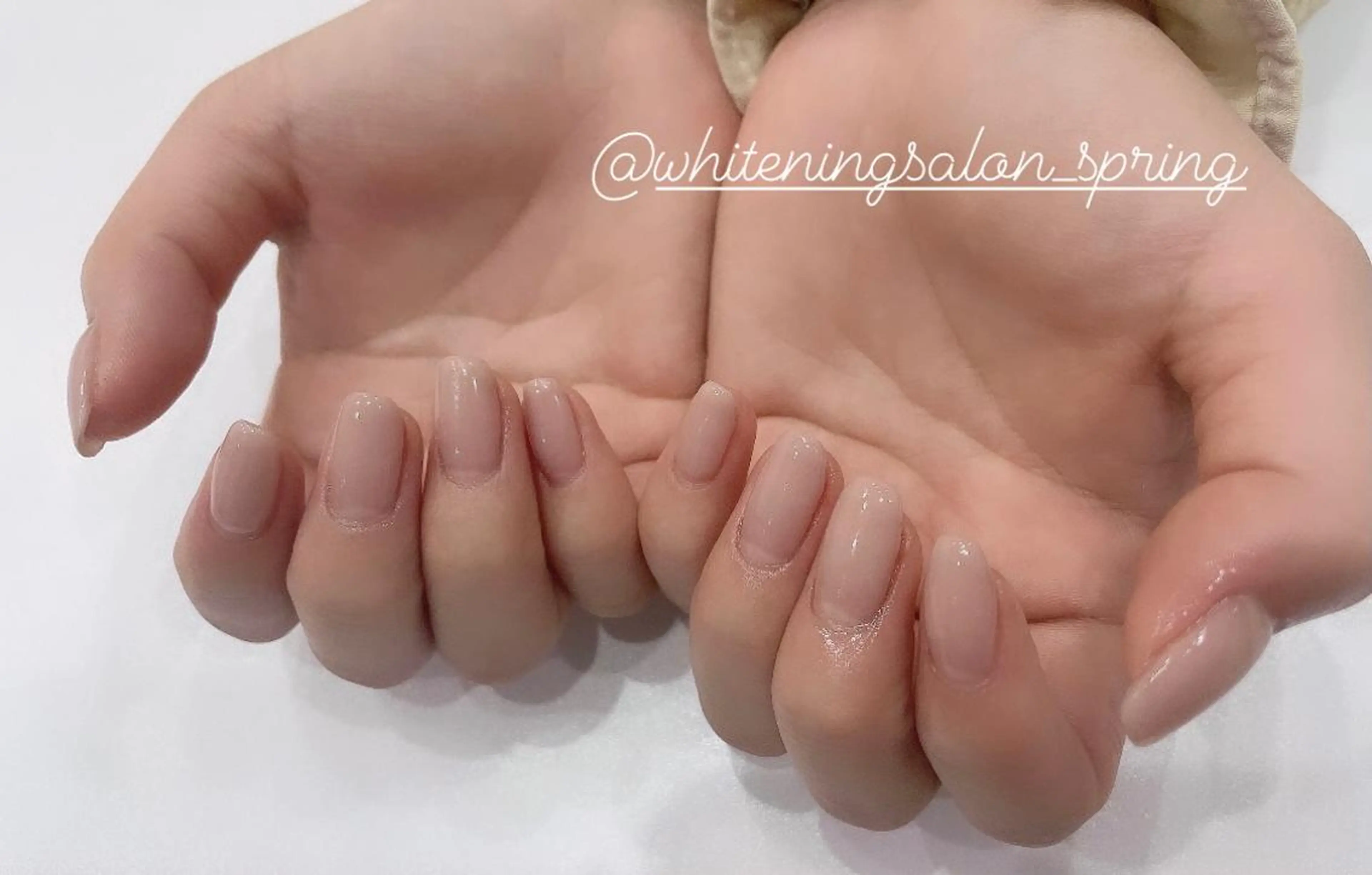 ネイル ワンカラーネイル ピンク ピンクベージュ Nakao Hitomiのネイルデザイン