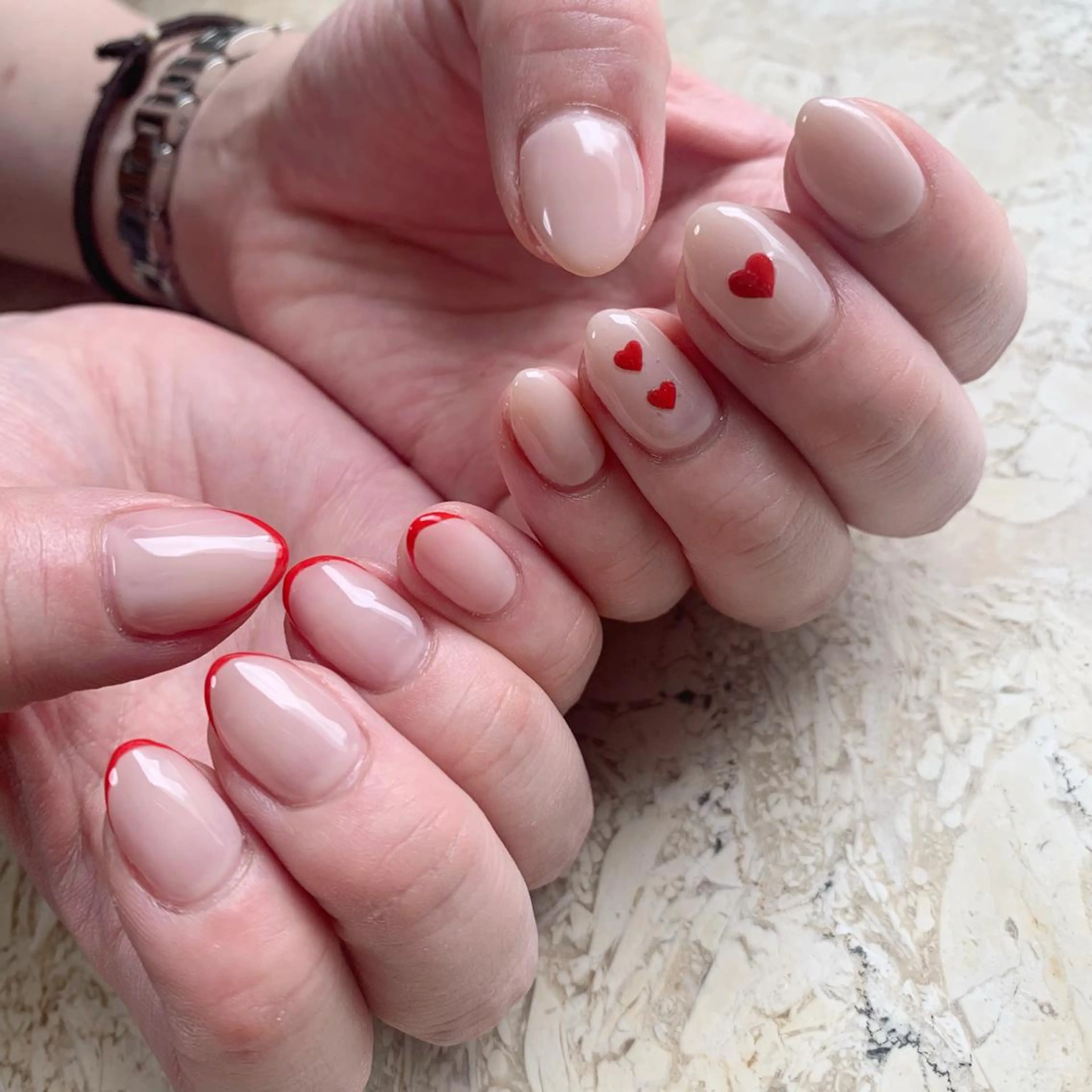ネイル オーロラネイル ジェルネイル ハート 氷ネイル・うるうるネイル マグネットネイル ハンドネイル フットネイル nail salon mieux(ミュー)のネイルデザイン