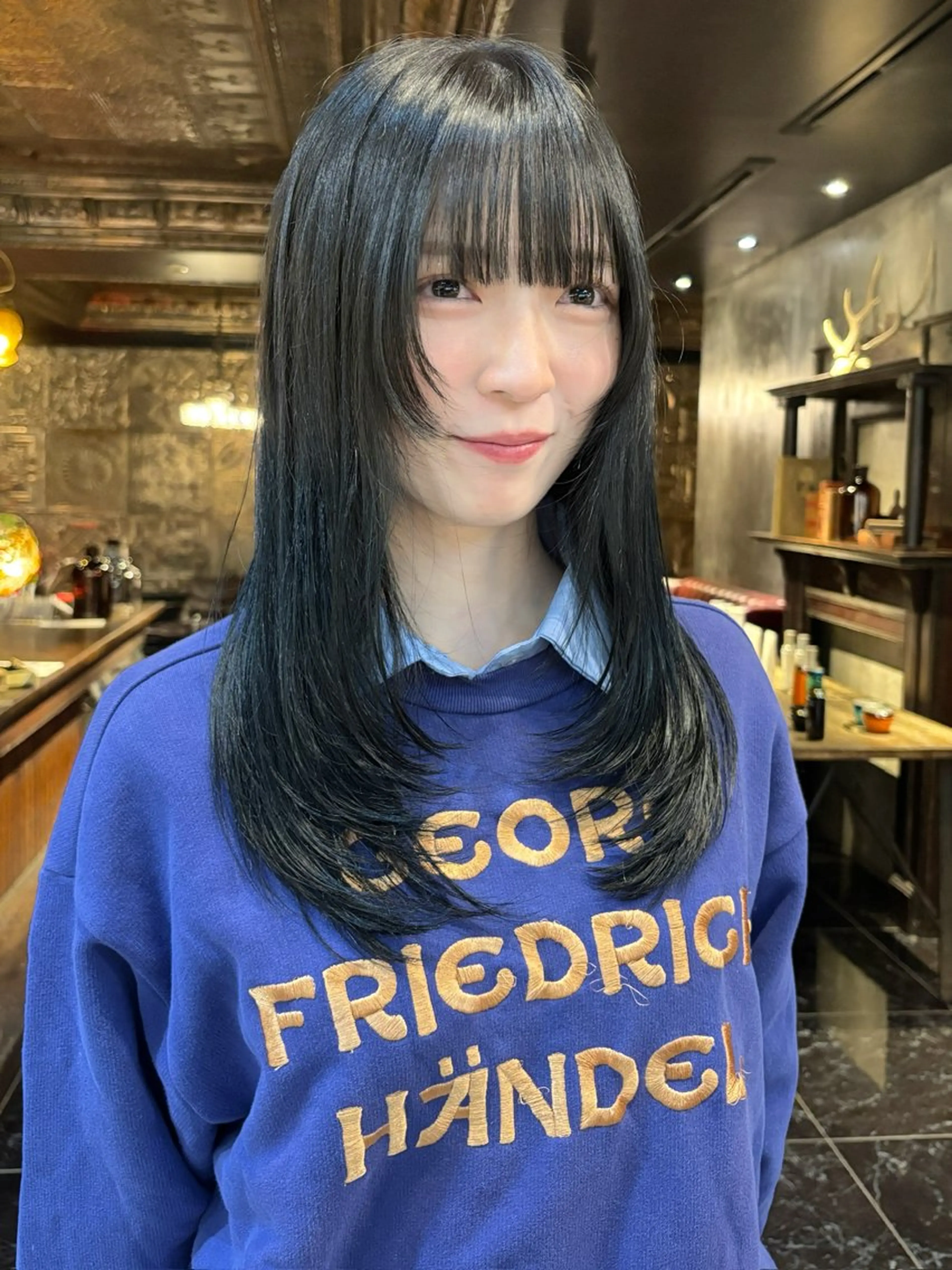 ミディアム カラー カット ヘアカラー トリートメント 【当日OK◉】レ イヤー/透明感カラーのヘアスタイル