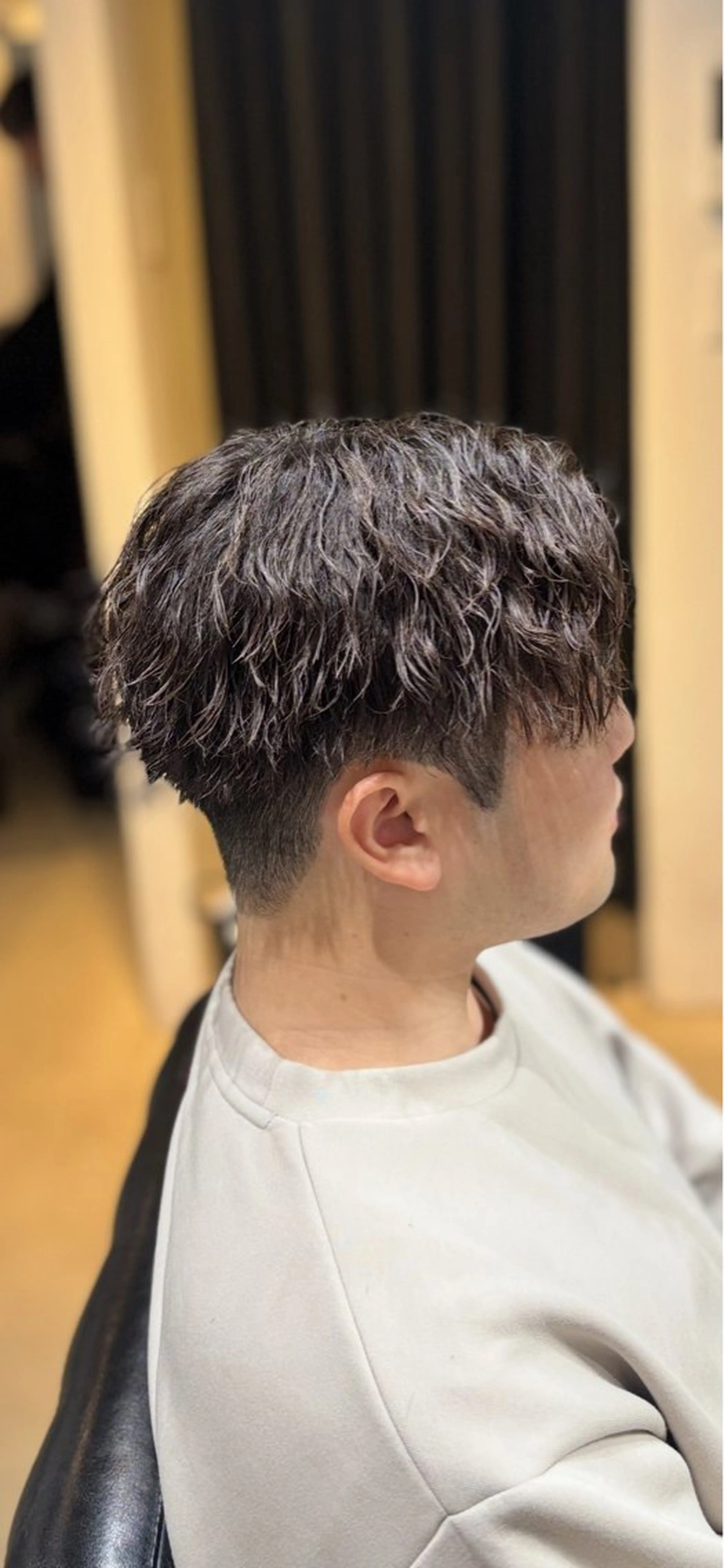 パーマ メンズ カット パーマ 心斎橋メンズ特化 高森蓮のヘアスタイル