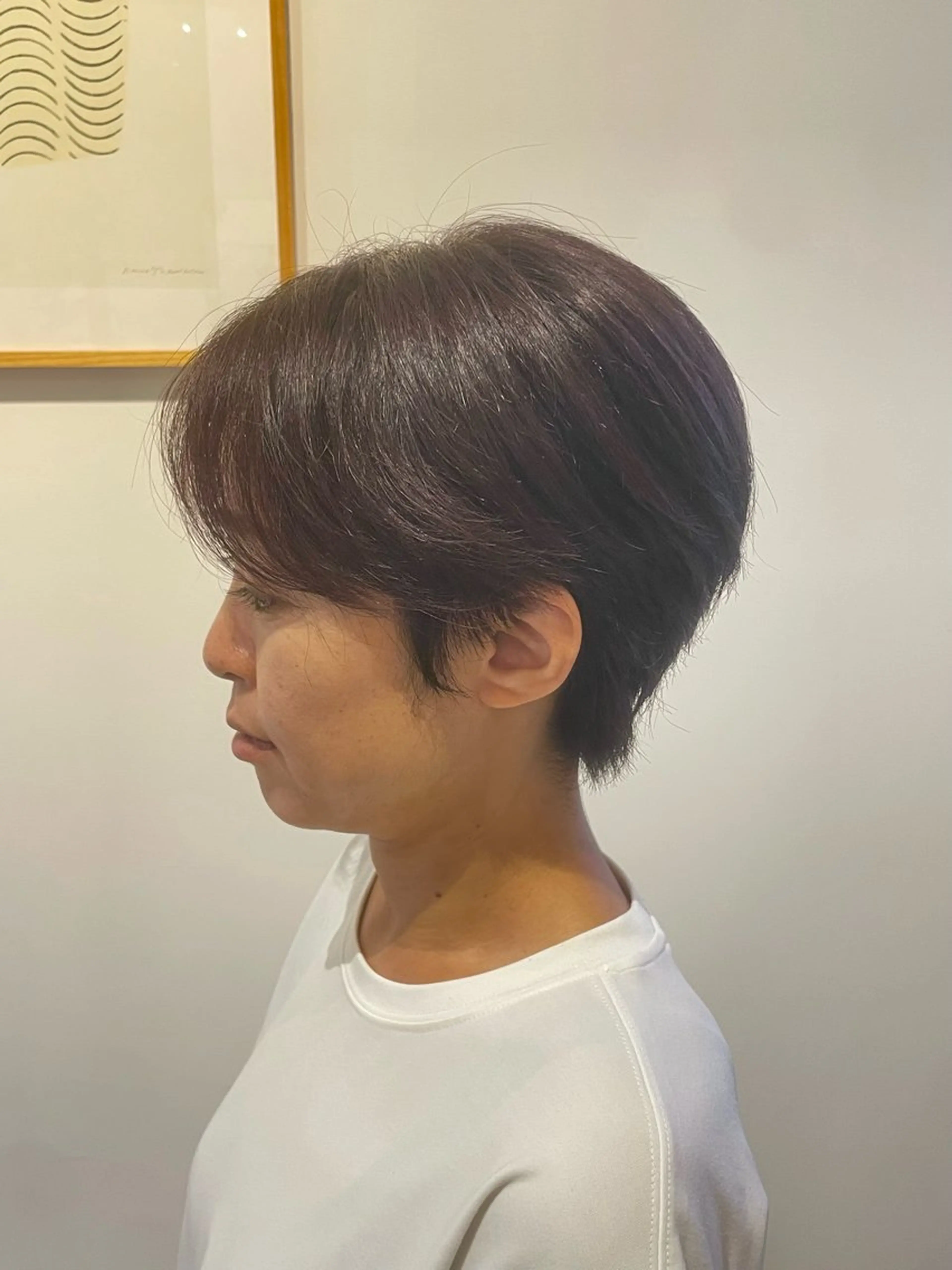 🍂秋に向けて🍂ショートワンカラー¥2,500~(トリートメントを半額でご案内させていただくことが可能です🙆‍♀️)の写真