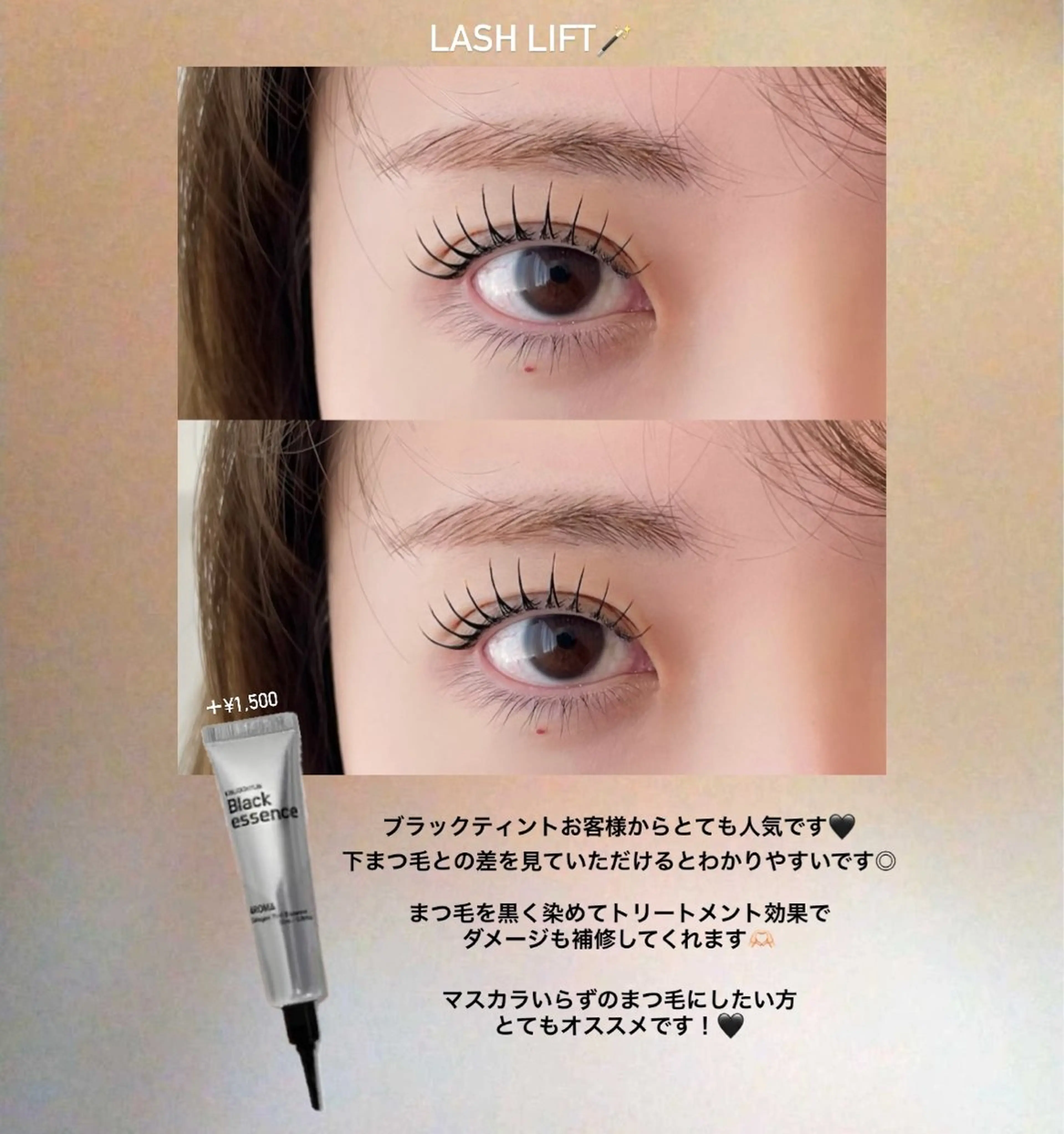 🖤人気No.1🖤ブラックティントまつ毛パーマ🪄の写真