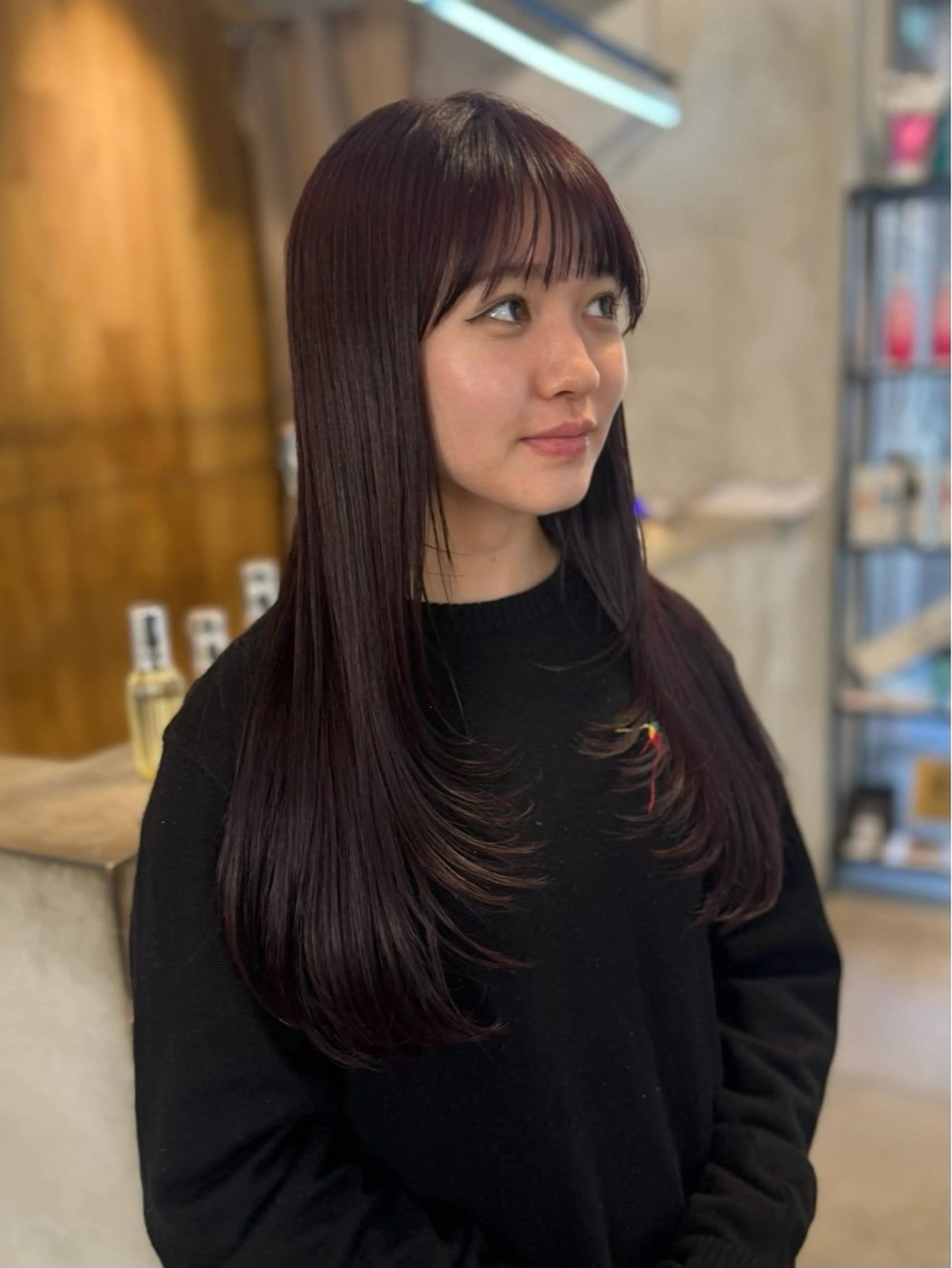 ロング カラー ブラウンカラー ピンクカラー ピンクブラウン レイヤーカット カット ヘアカラー Lomalia 🤍🫧/makoのヘアスタイル