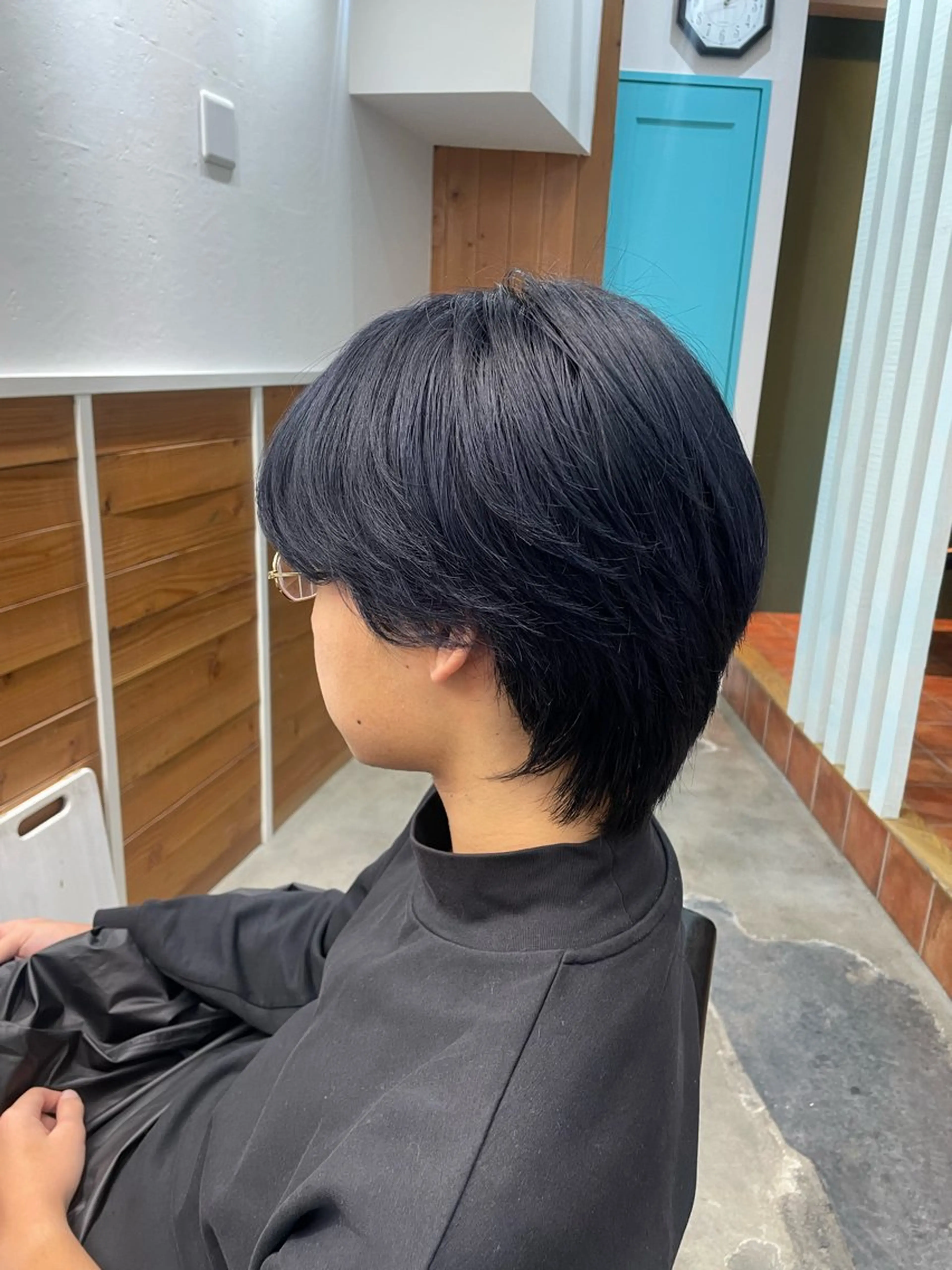 ミディアム カラー メンズ RIN／韓国ヘア レイヤーカットのヘアスタイル