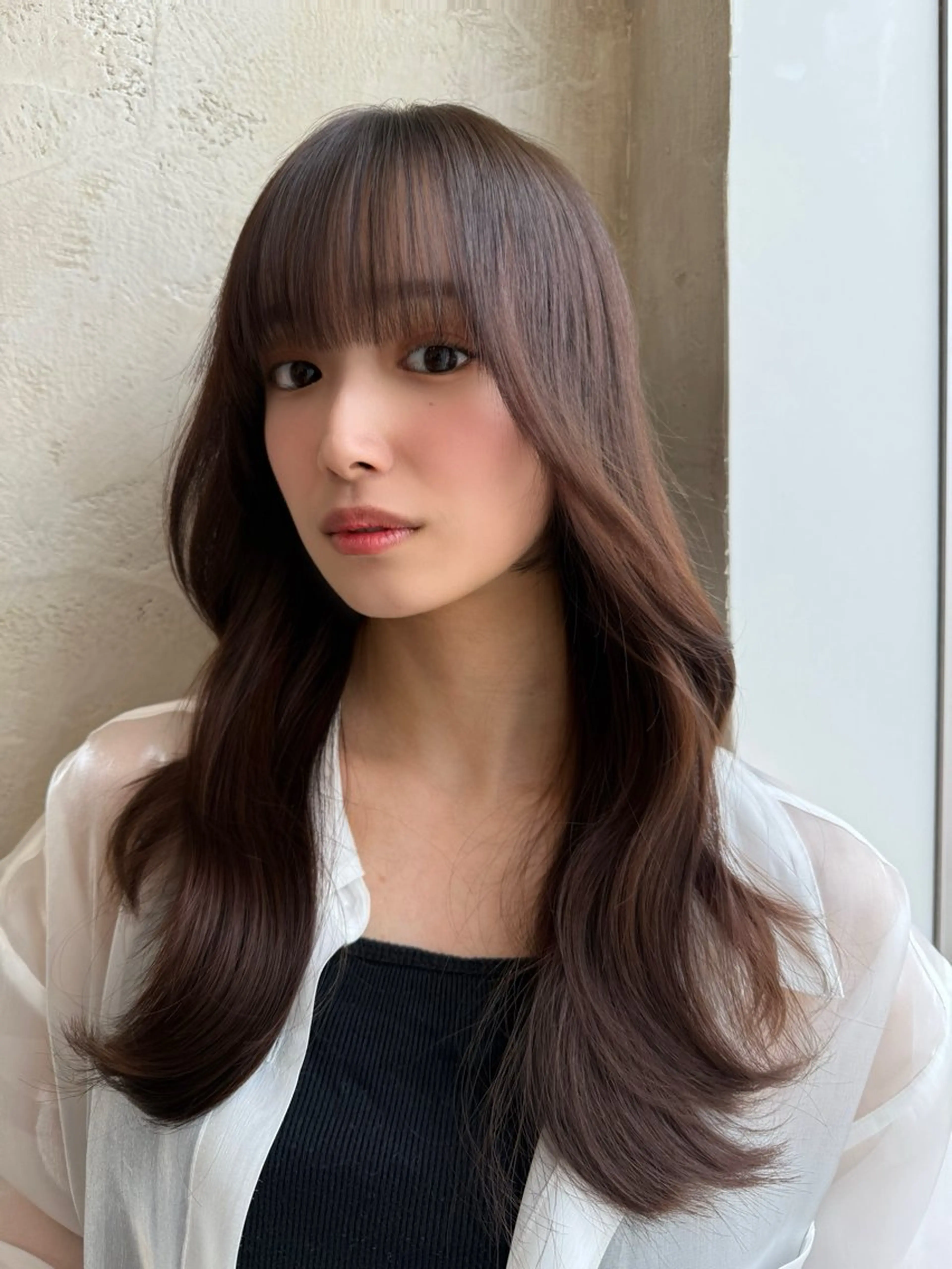 ロング カラー レイヤーカット ヘアカラー ヘッドスパ 石戸谷　海斗/韓国 レイヤー/艶カラーのヘアスタイル