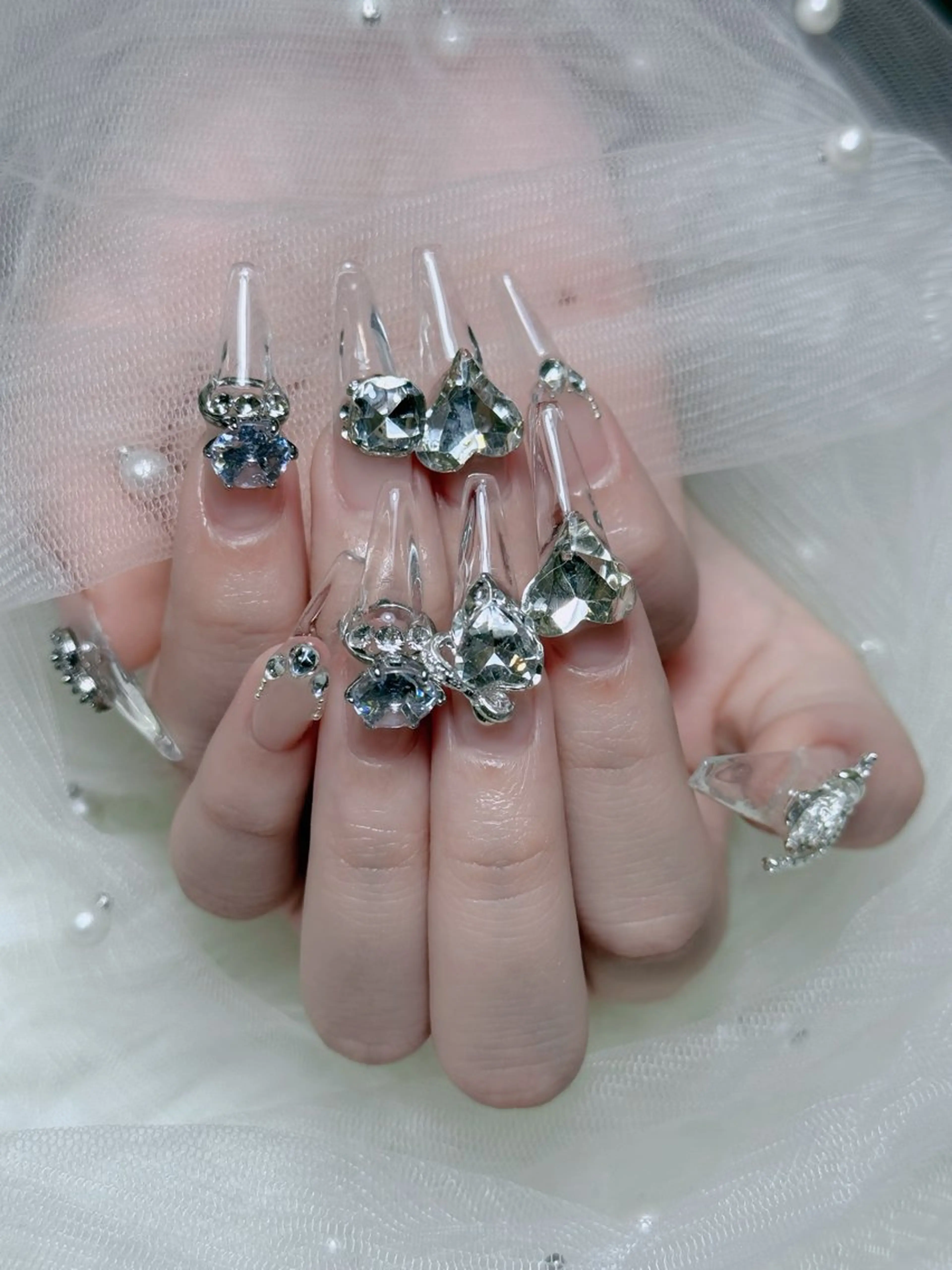 ネイル オーロラネイル チークネイル フットネイル フレンチネイル 韓国ネイル ハンドネイル Lumi Nailのネイルデザイン