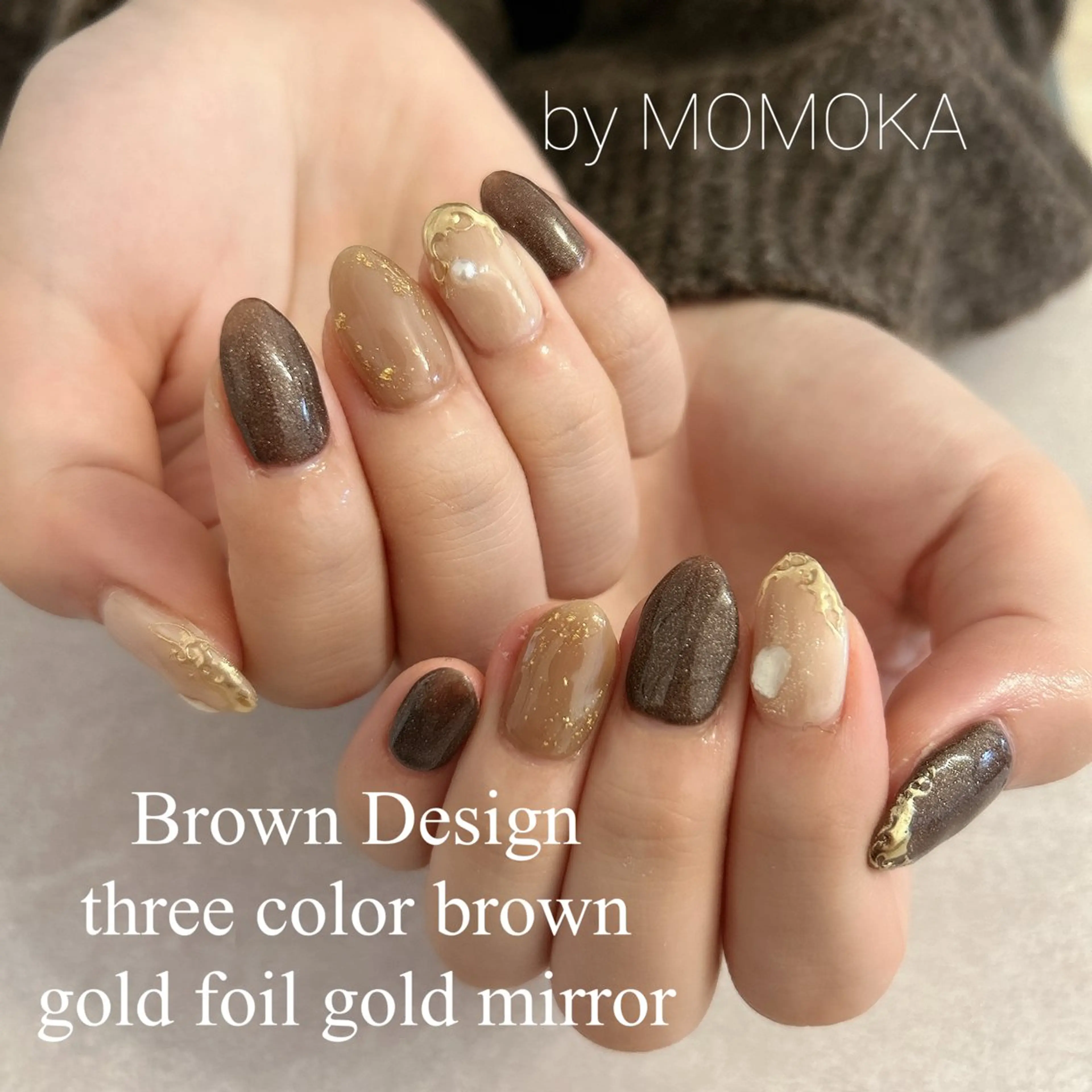 ネイル ミラーネイル ニュアンスネイル ハンドネイル momoka_nails所属・Momo Nailsのネイルデザイン