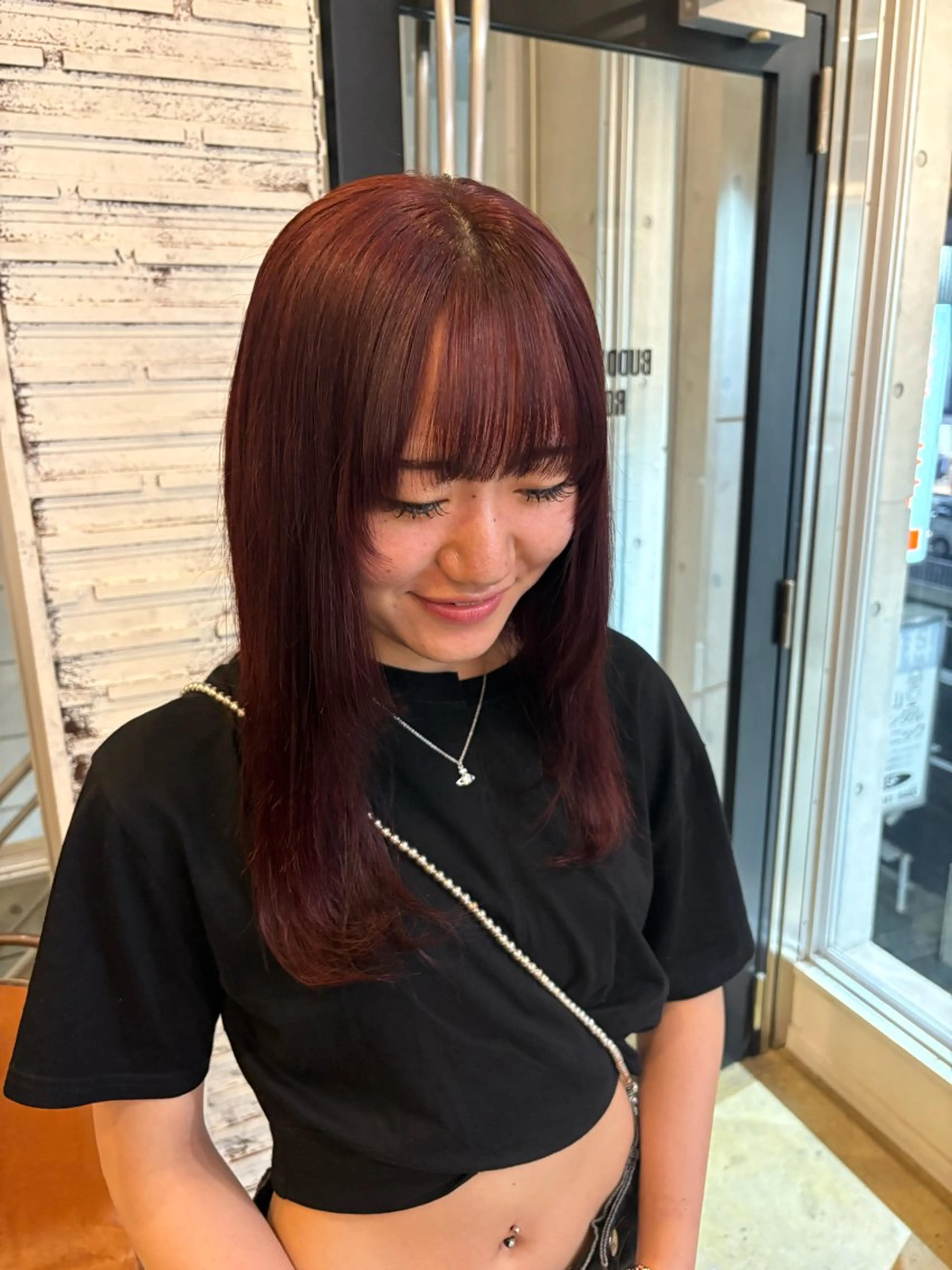 ロング カラー ブリーチカラーモデル ダブルカラー✨ななほのヘアスタイル