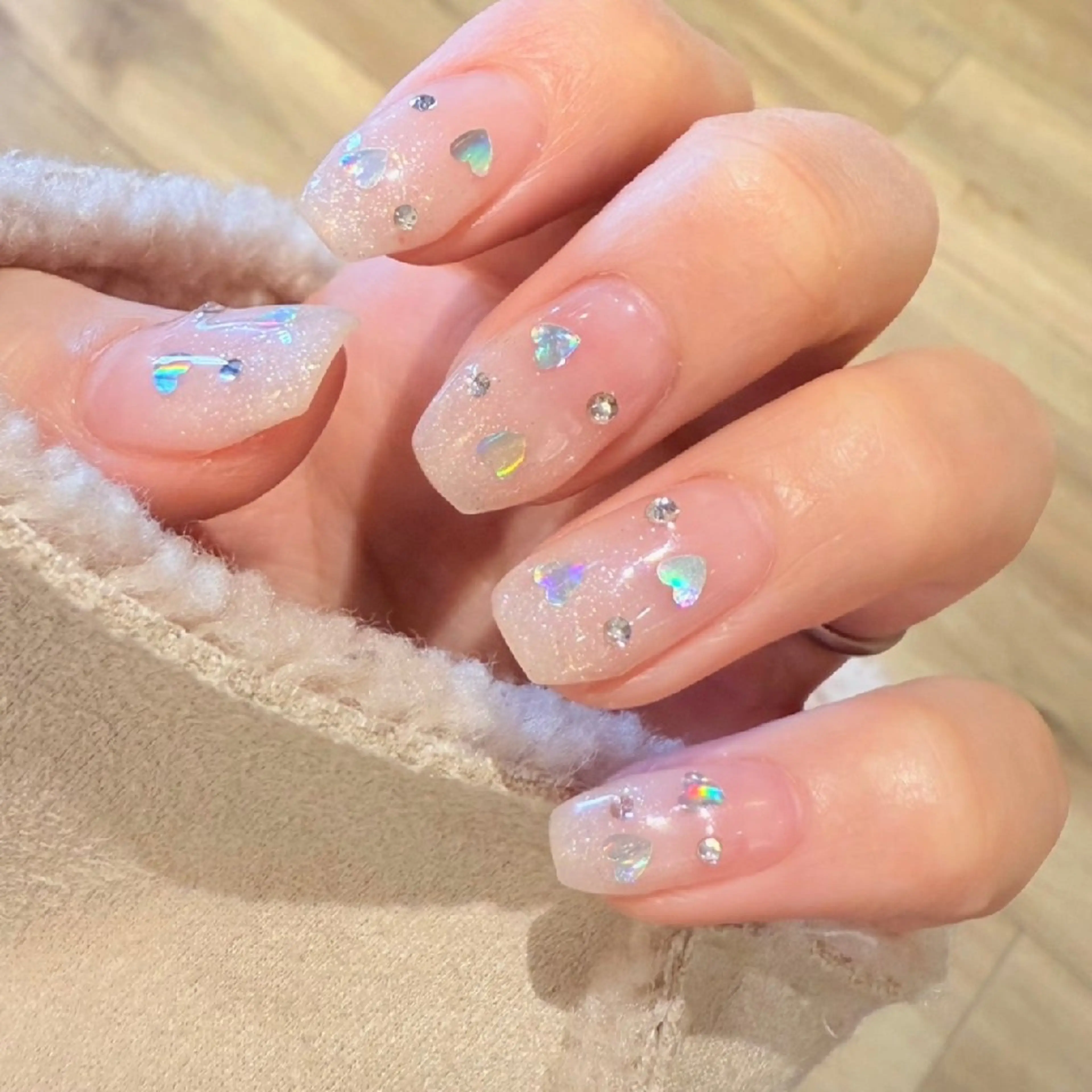 ネイル ハート キラキラネイル as.nail あやのネイルデザイン