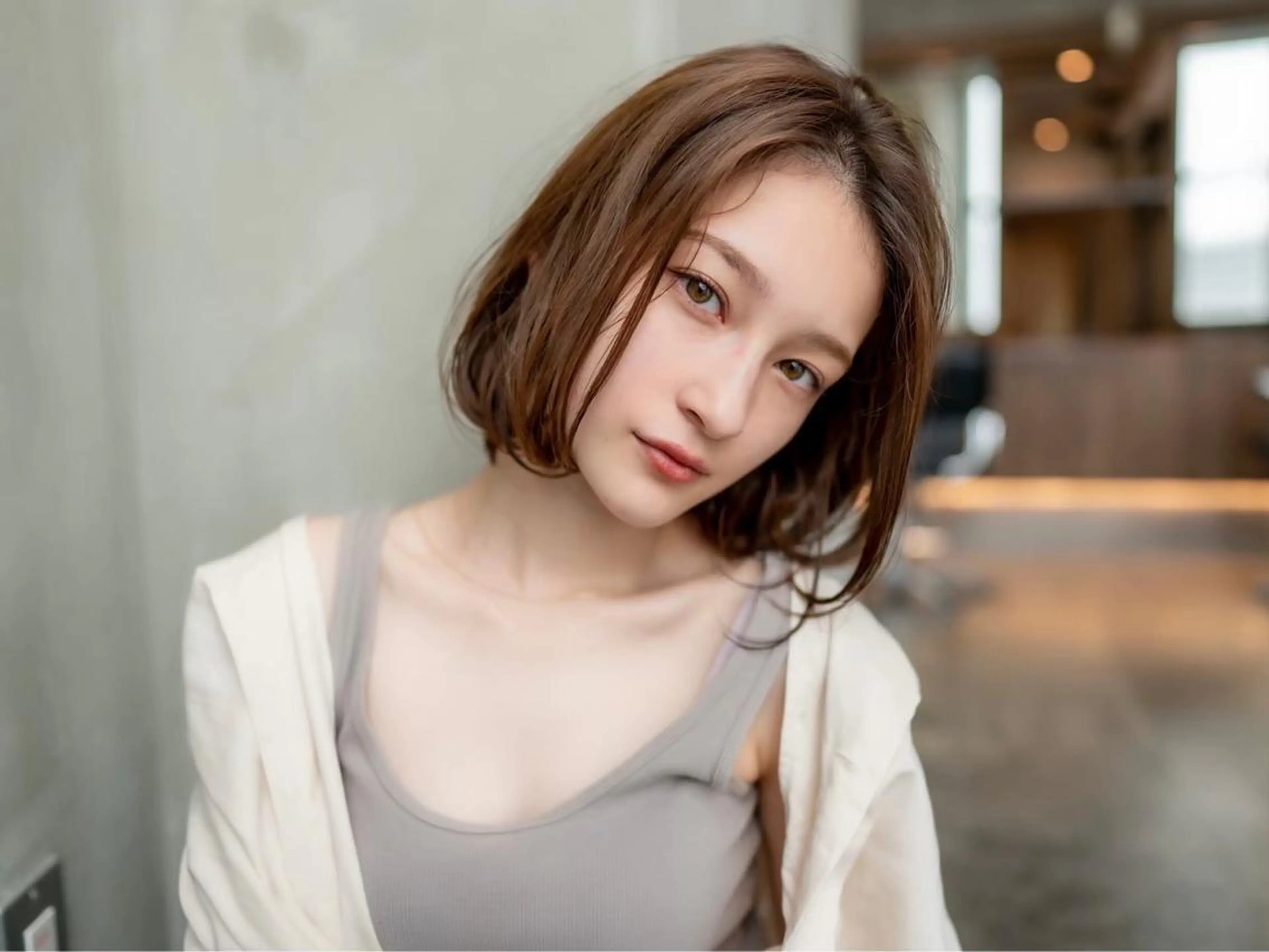 ミディアム カット ヘアカラー トリートメント 💘MICOTO藤沢 髪質改善ブリーチ💘のヘアスタイル