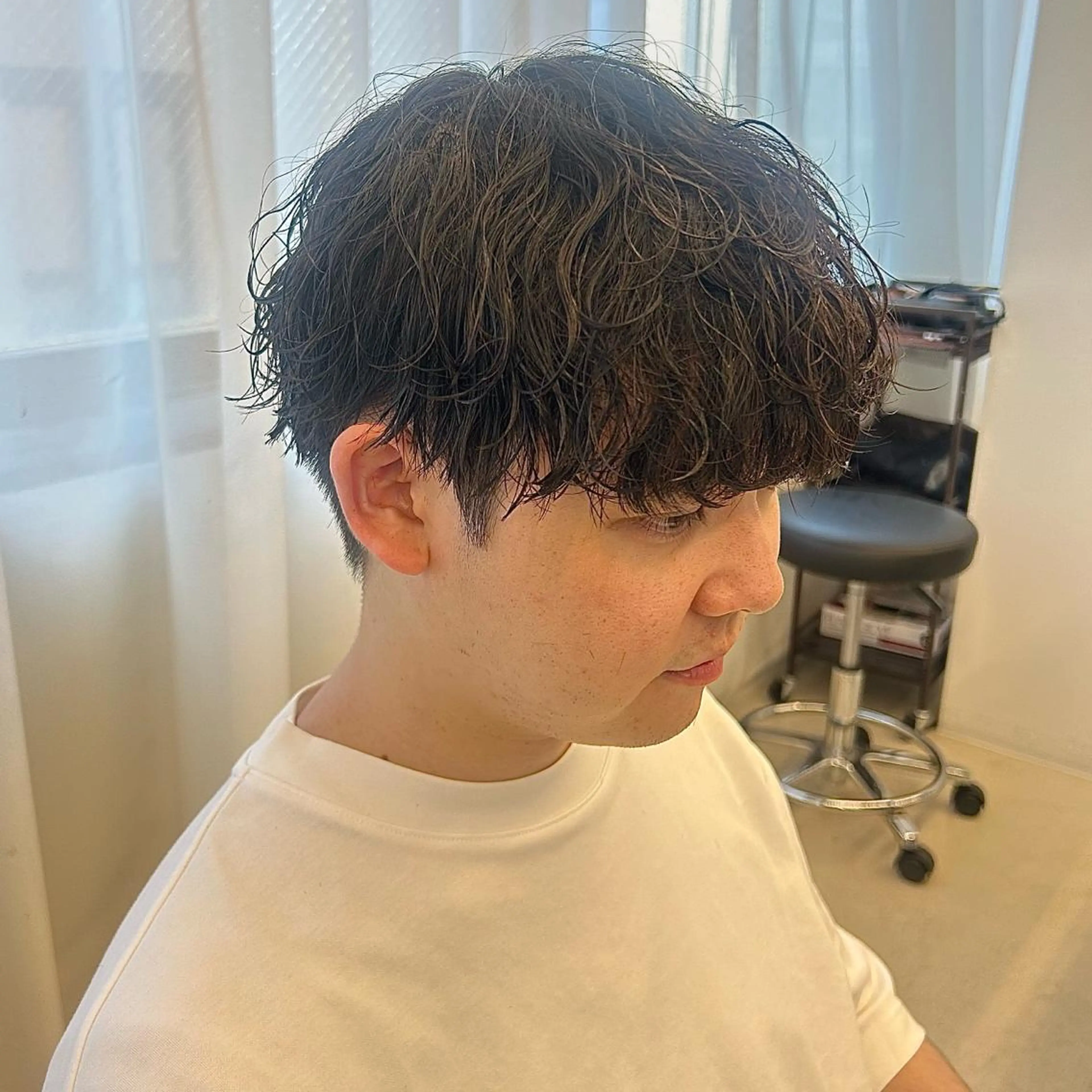 パーマ メンズ カット パーマ CYAN by acoron .池袋所属・メンズ特化 ユキハシのヘアスタイル
