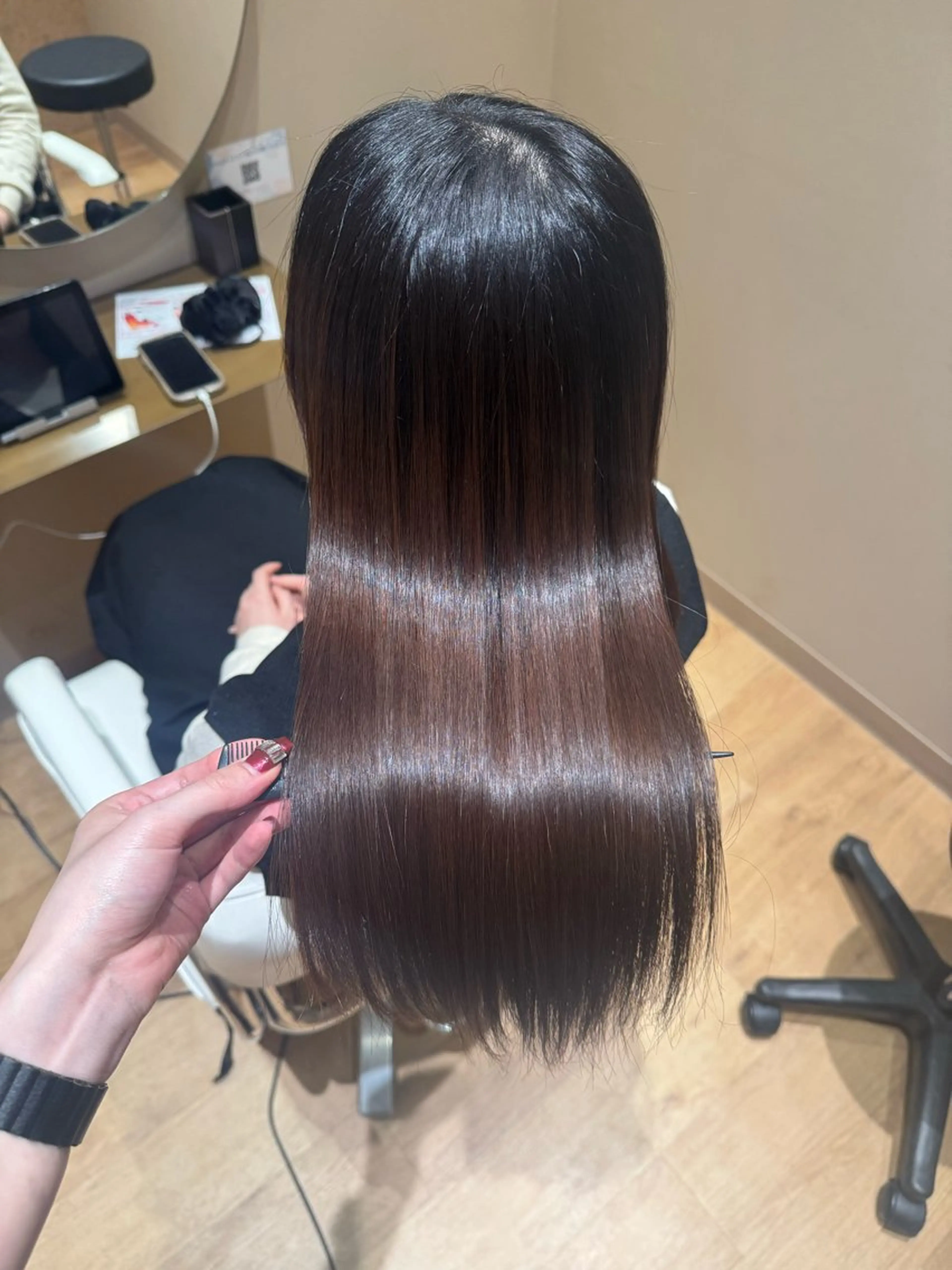 ロング 縮毛矯正 トリートメント 黒島優香🦋 /縮毛矯正/髪質改善のヘアスタイル