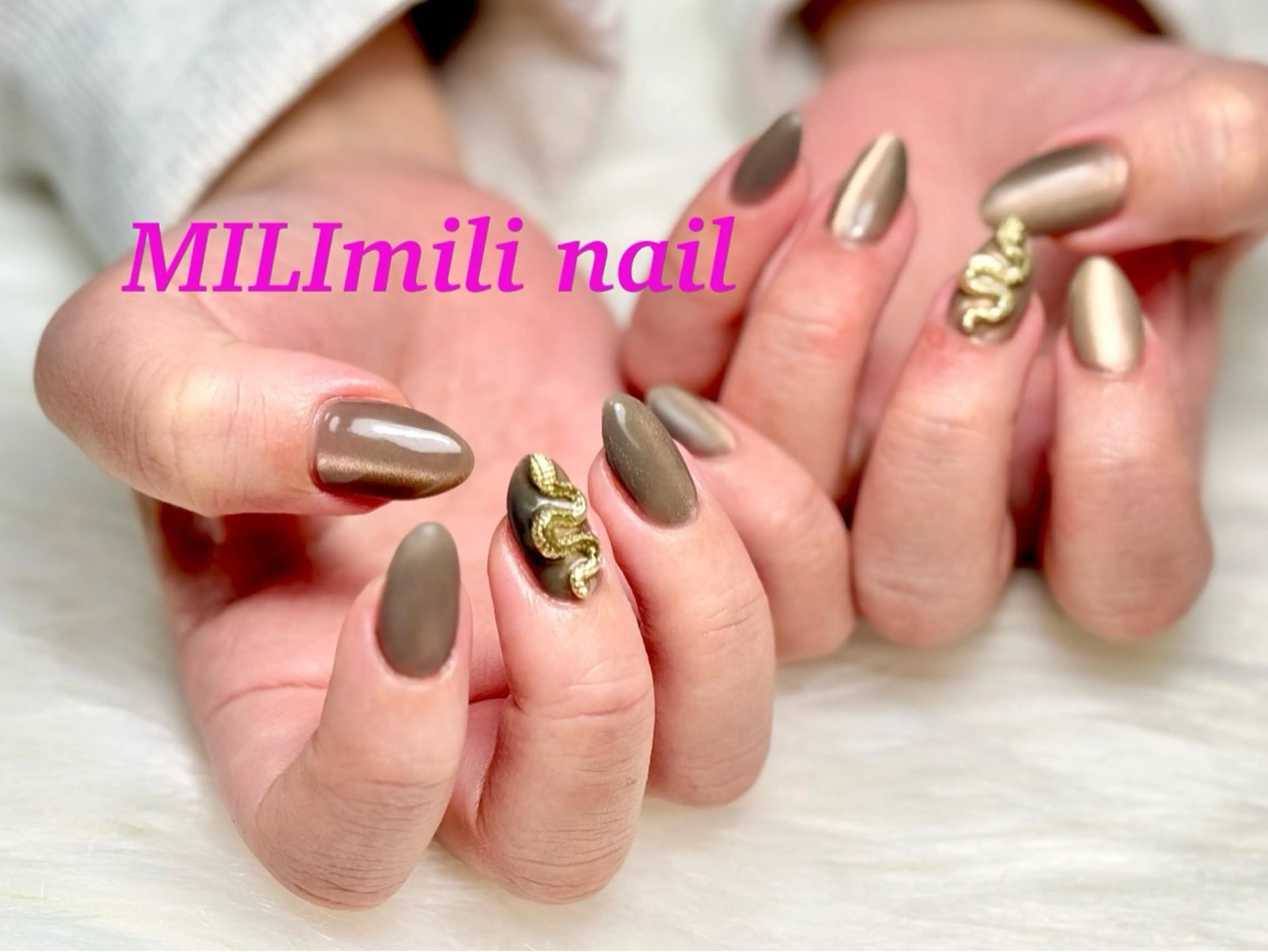 ネイル フットネイル フレンチネイル ジェルネイル グラデーション マグネットネイル ハンドネイル MILImili nailのネイルデザイン