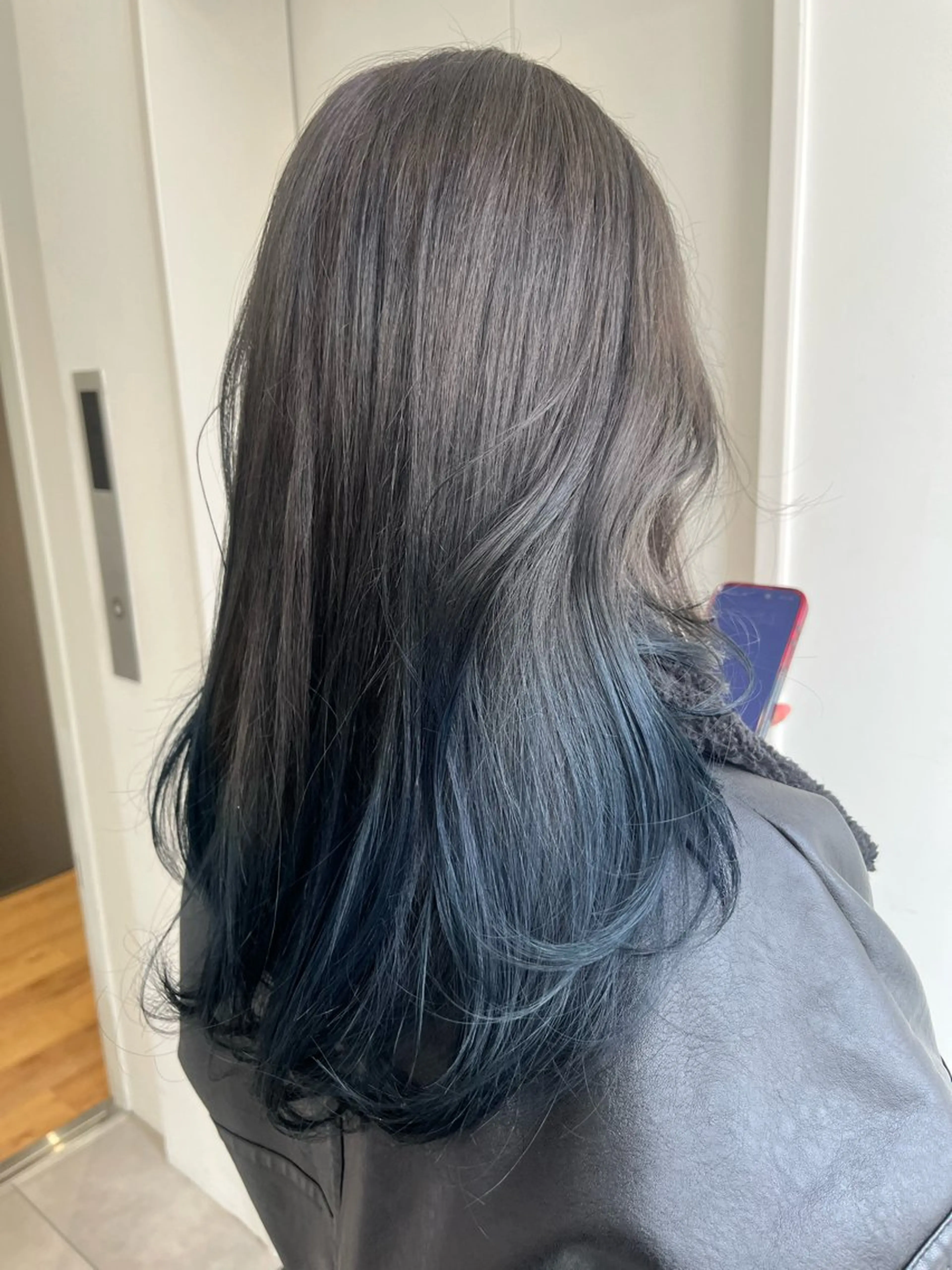 セミロング カラー ブルーカラー ヘアカラー 暖色カラー/似合わせ カット/名古屋/辻のヘアスタイル