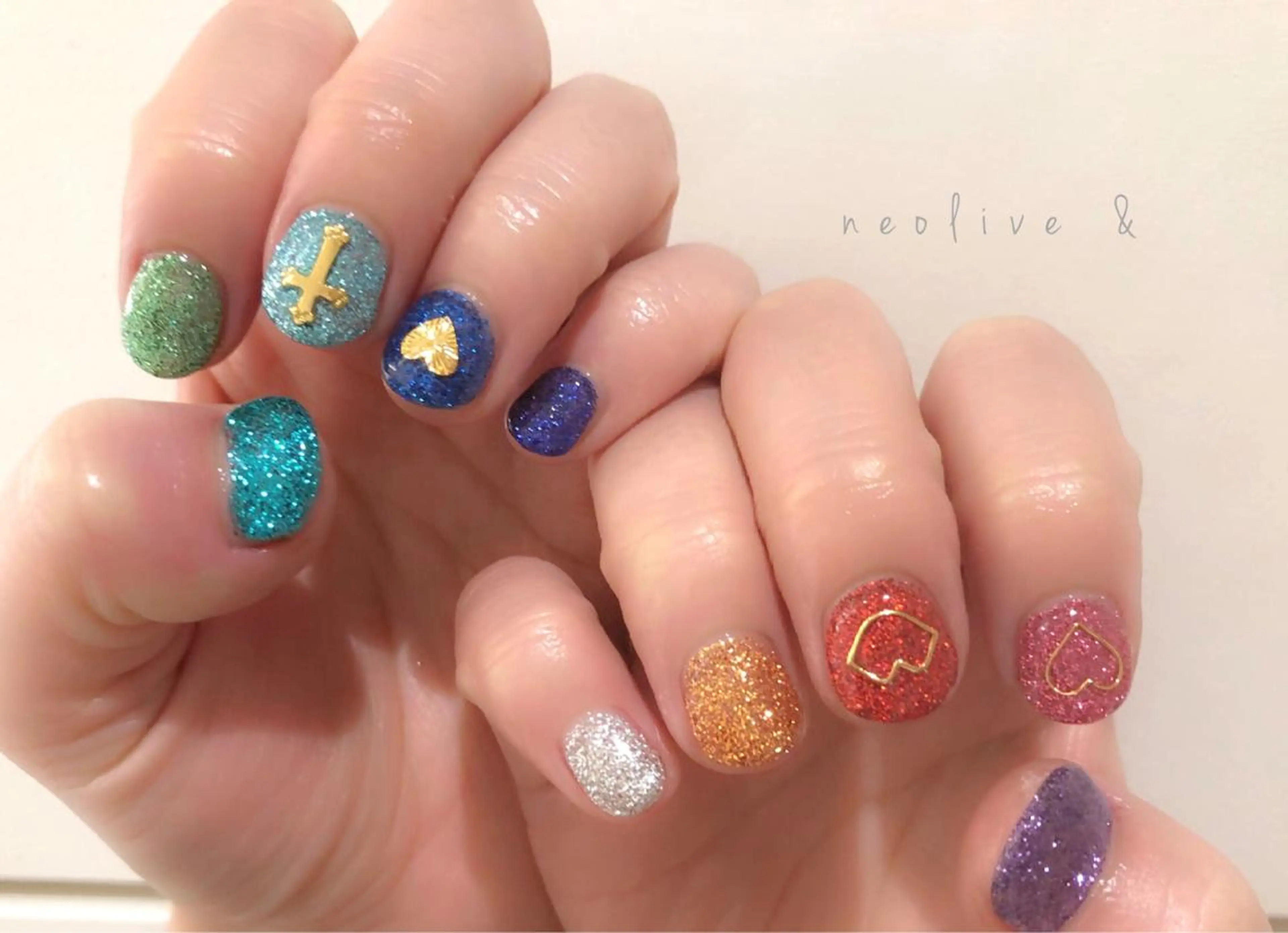 ネイル マツエク・マツパ ラメ(グリッター) 持ち込み Yuriko Omi パラジェル/渋谷のネイルデザイン