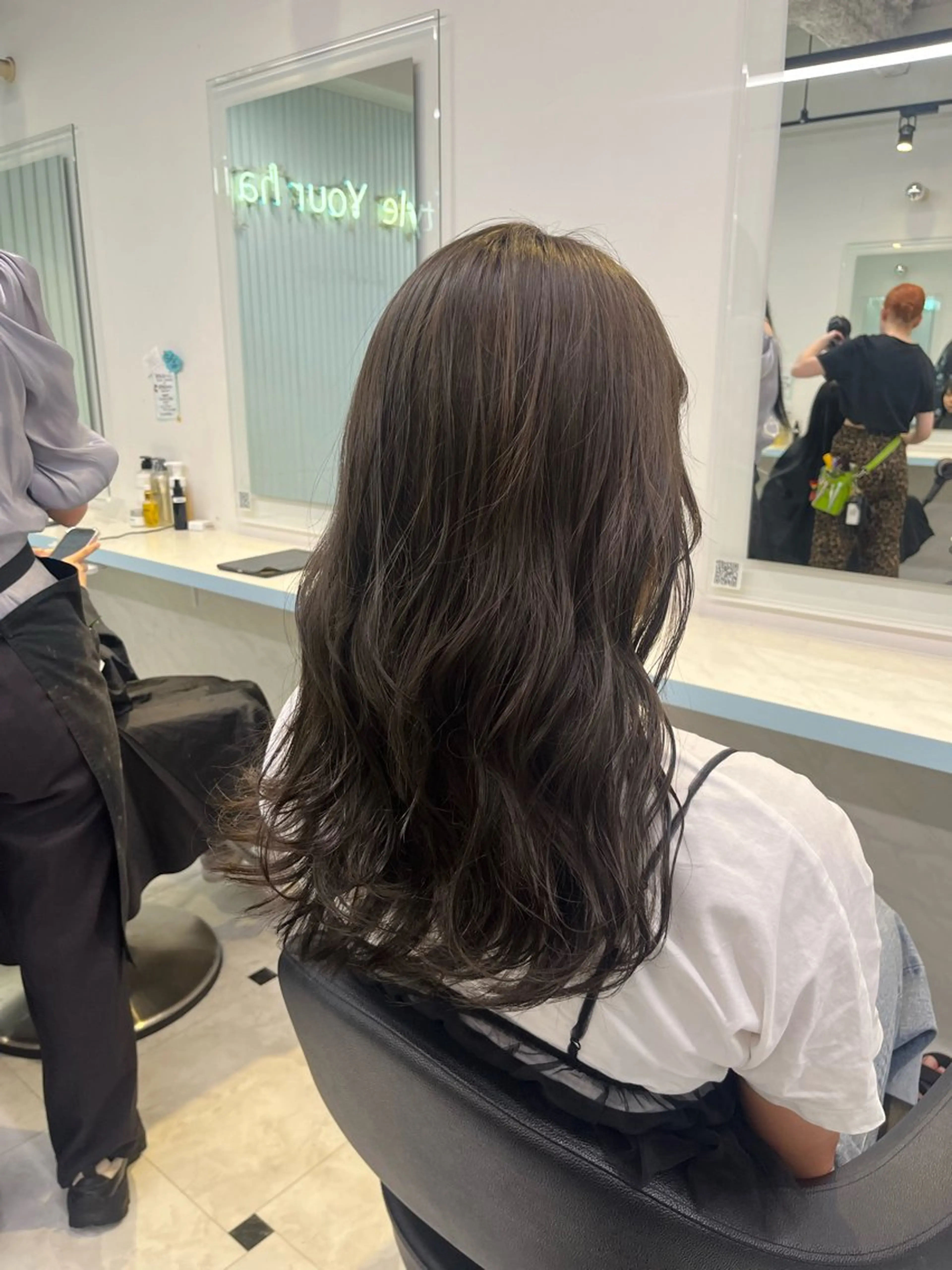カラー カット ヘアカラー トリートメント 似合わせ💗透け感 💗ブリーチなし💗のヘアスタイル