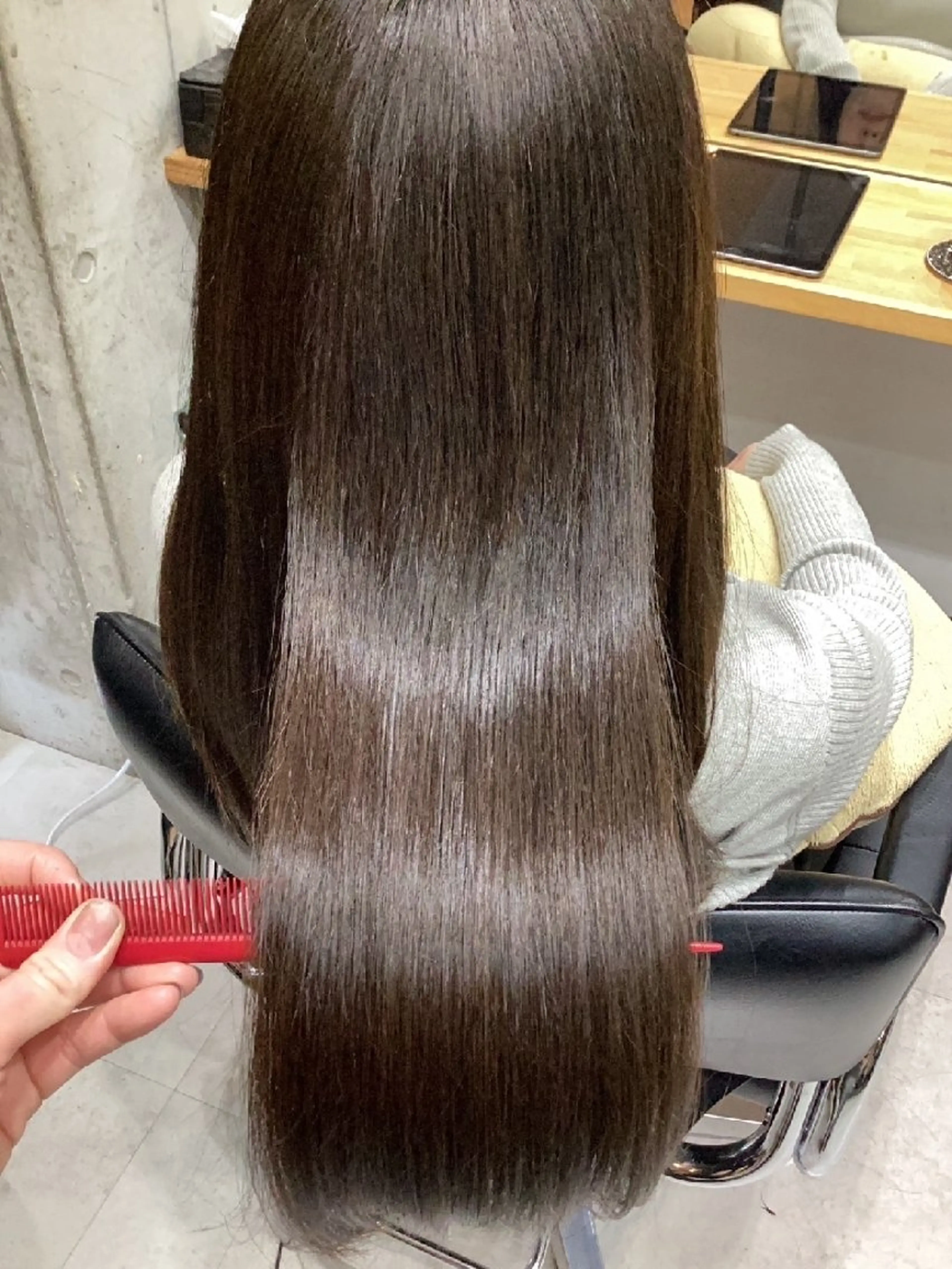 セミロング カラー カット ヘアカラー ヘアアレンジ/透明感 カラー/AKARIのヘアスタイル