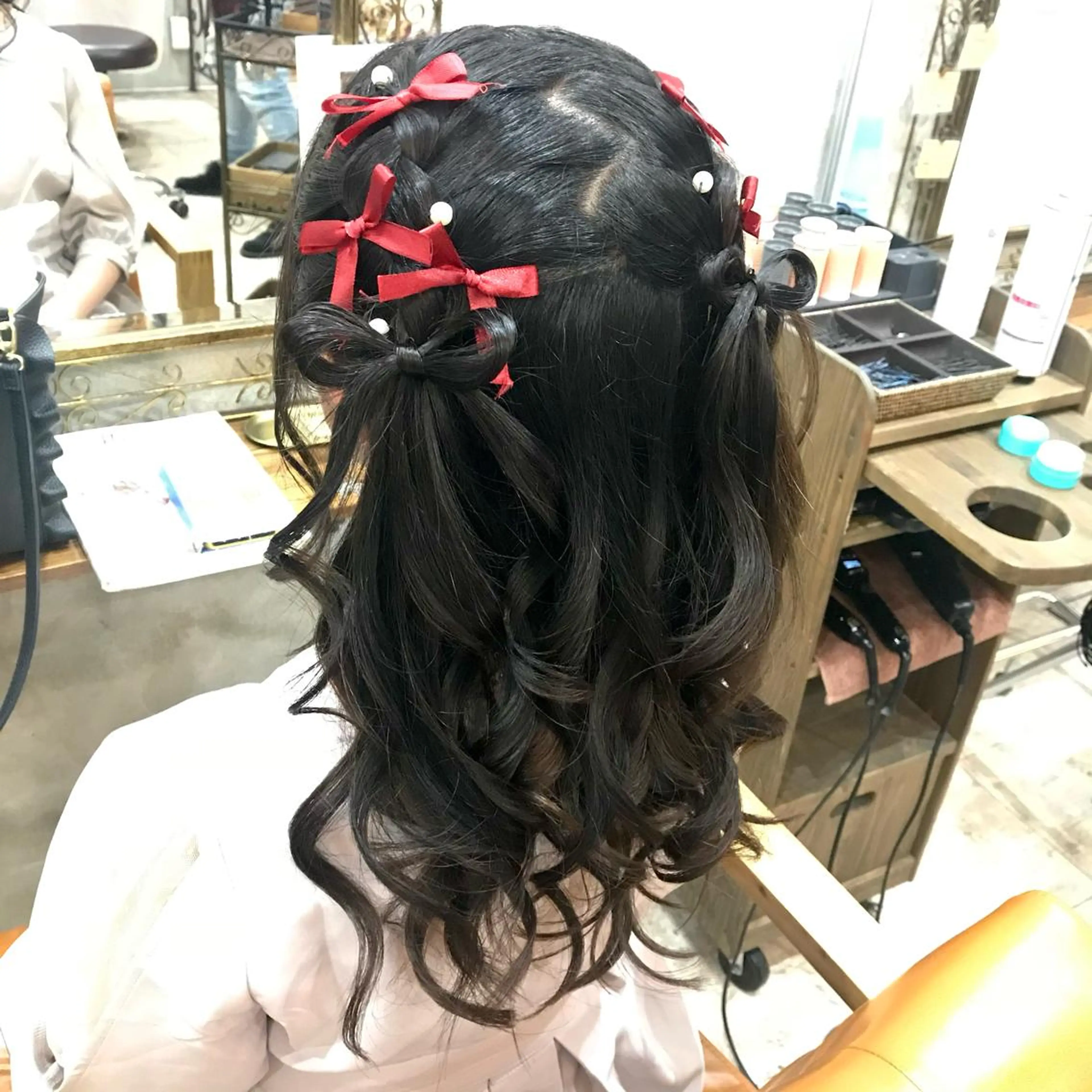 ロング まつパ・ヘアセット ♡Chinami♡のマツエク・マツパデザイン