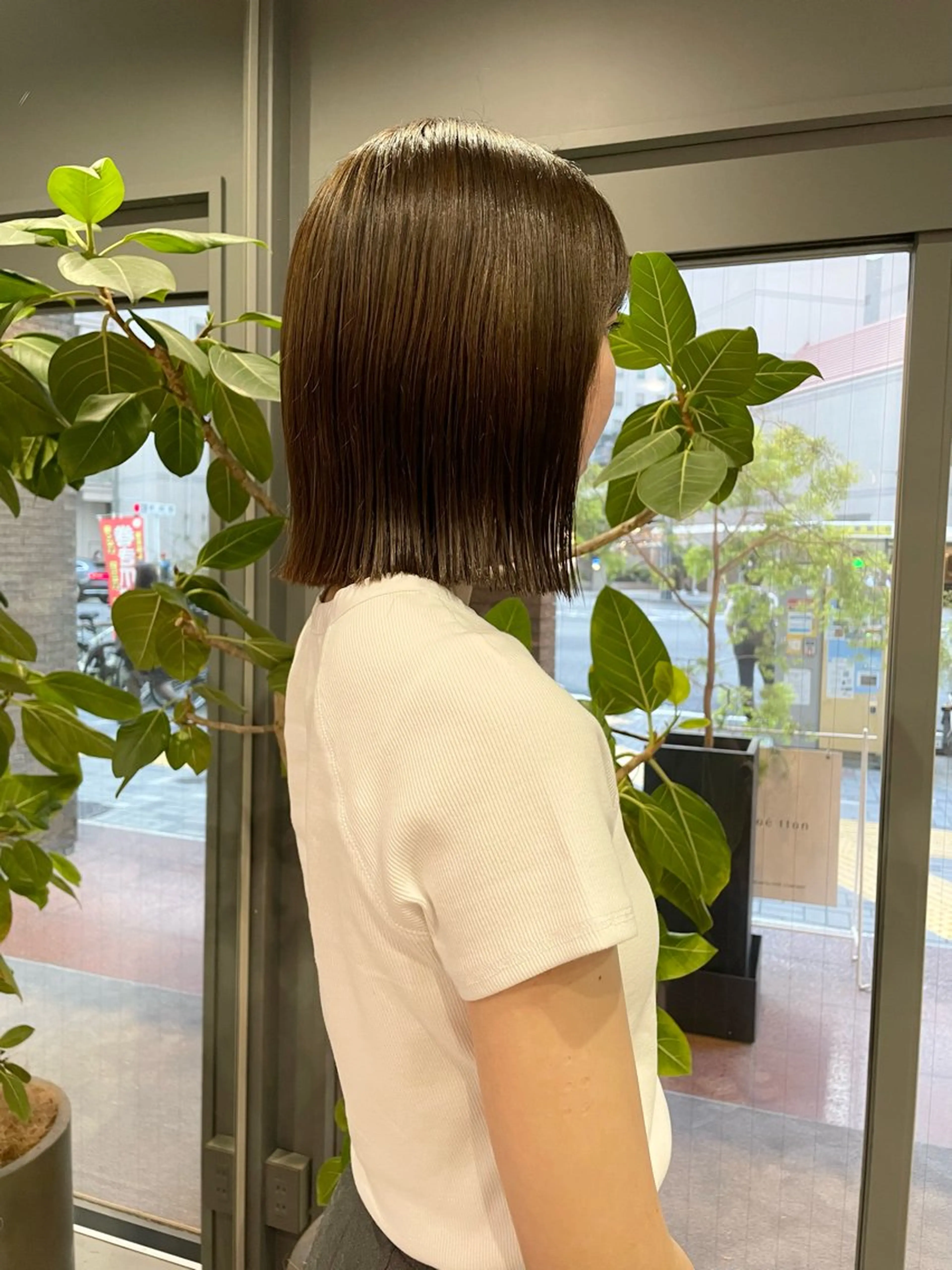 ミディアム カラー カット ヘアカラー トリートメント noe tton所属・あゆな/名古屋/ ボブ/透明感カラーのヘアスタイル