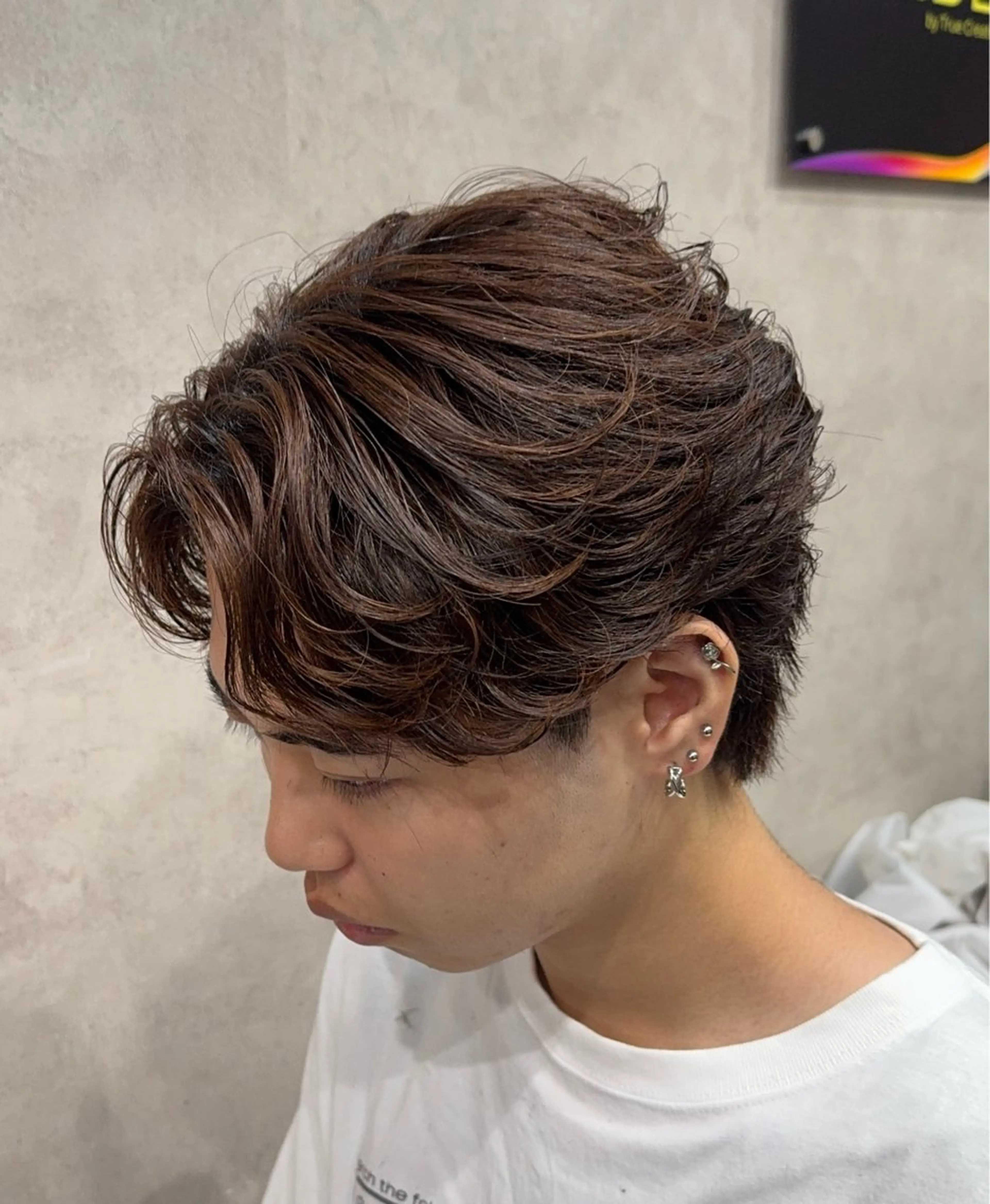 パーマ メンズ フェザーパーマ メンズパーマ カット パーマ 韓国風ヘア 🇰🇷AYATOのヘアスタイル