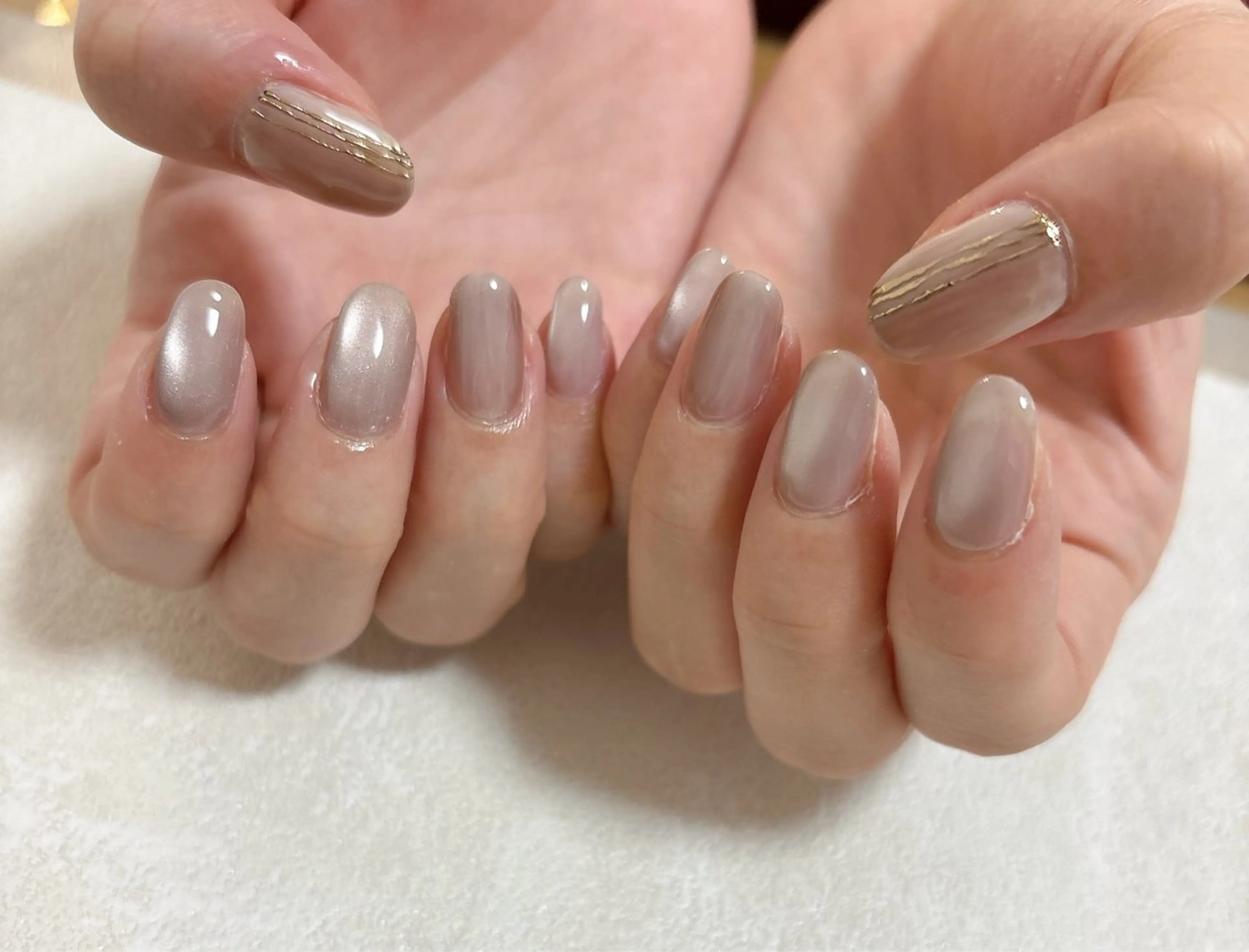 ネイル オーロラネイル フットネイル フレンチネイル ジェルネイル グラデーション ハンドネイル kikinail 溝の口のネイルデザイン